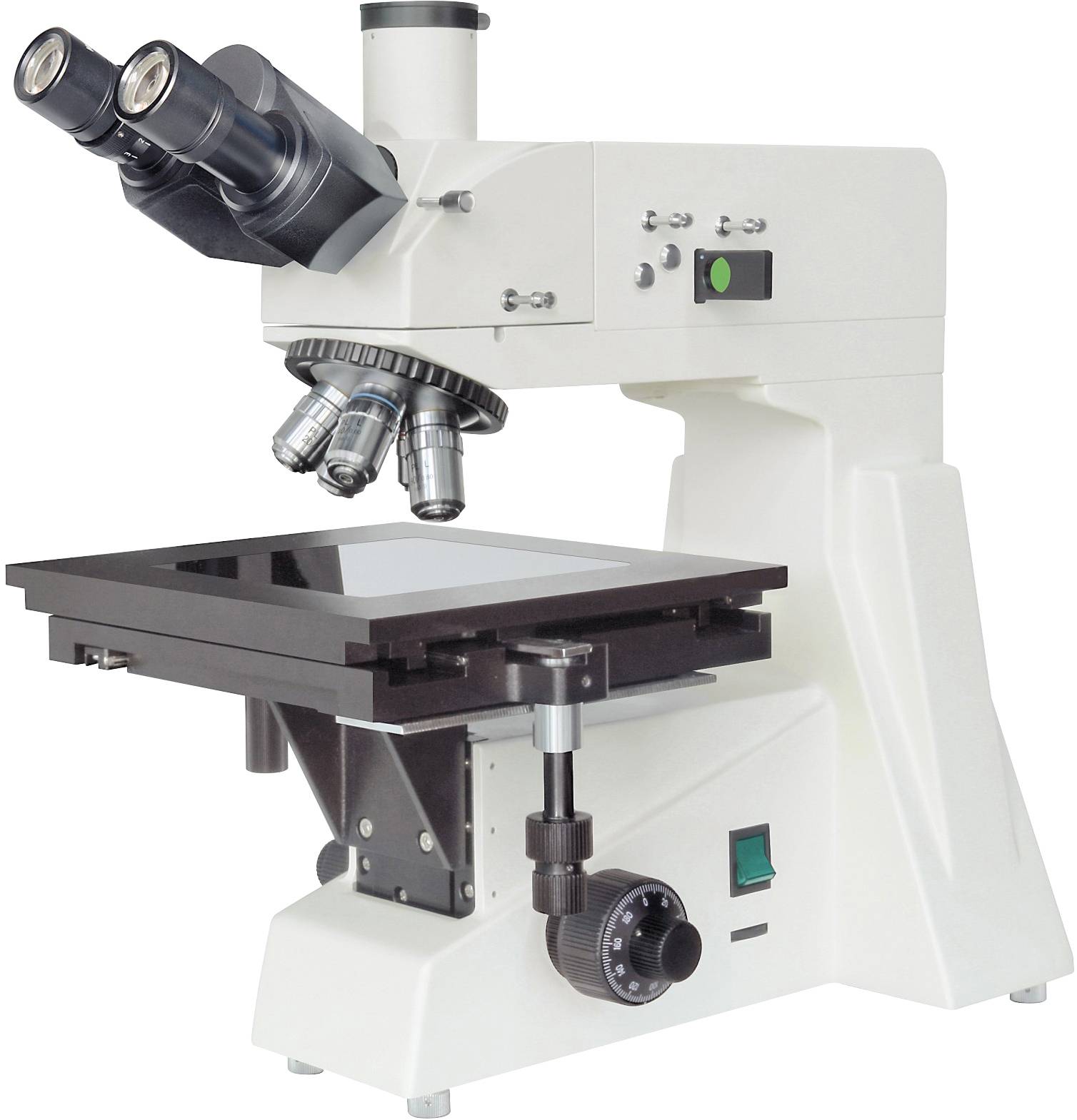 Bresser Optik 5807000 Science MTL 201 Metallurgisches Mikroskop Trinokular 800 x Auflicht