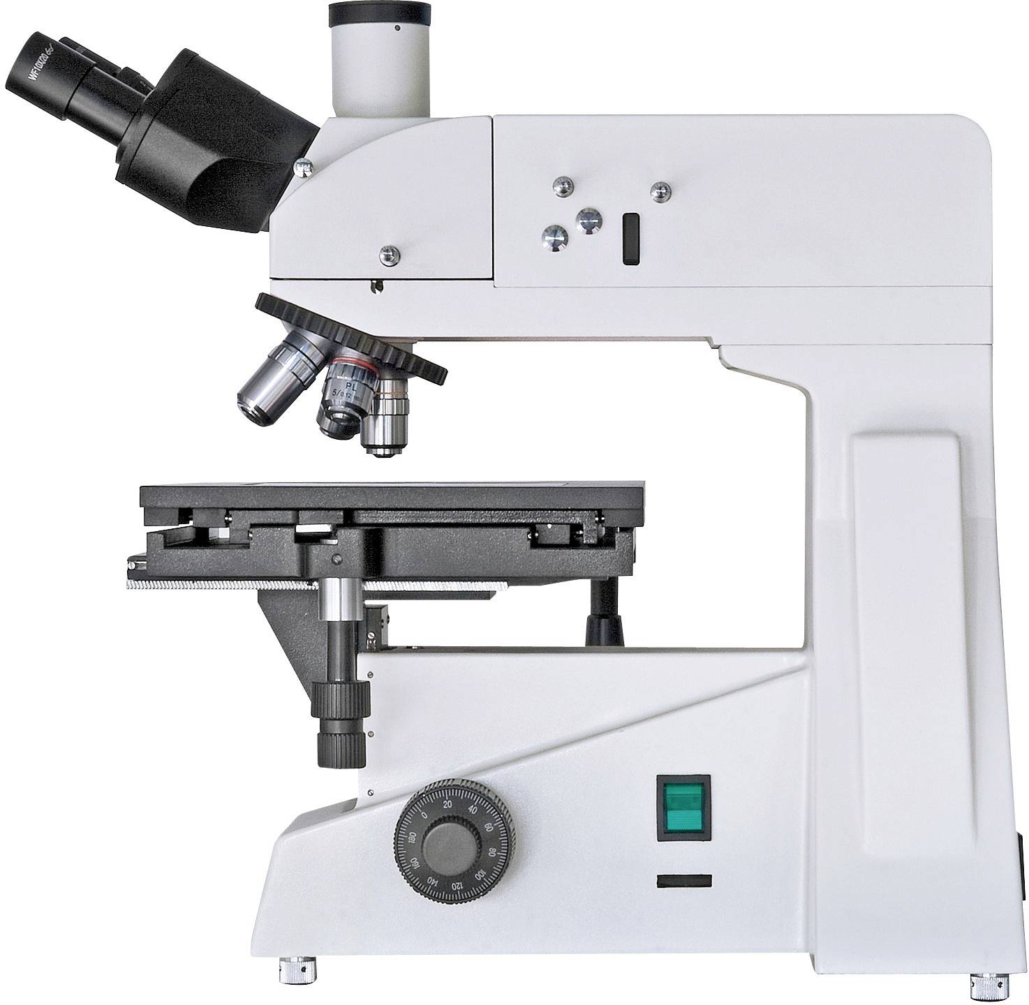 Bresser Optik 5807000 Science MTL 201 Metallurgisches Mikroskop Trinokular 800 x Auflicht