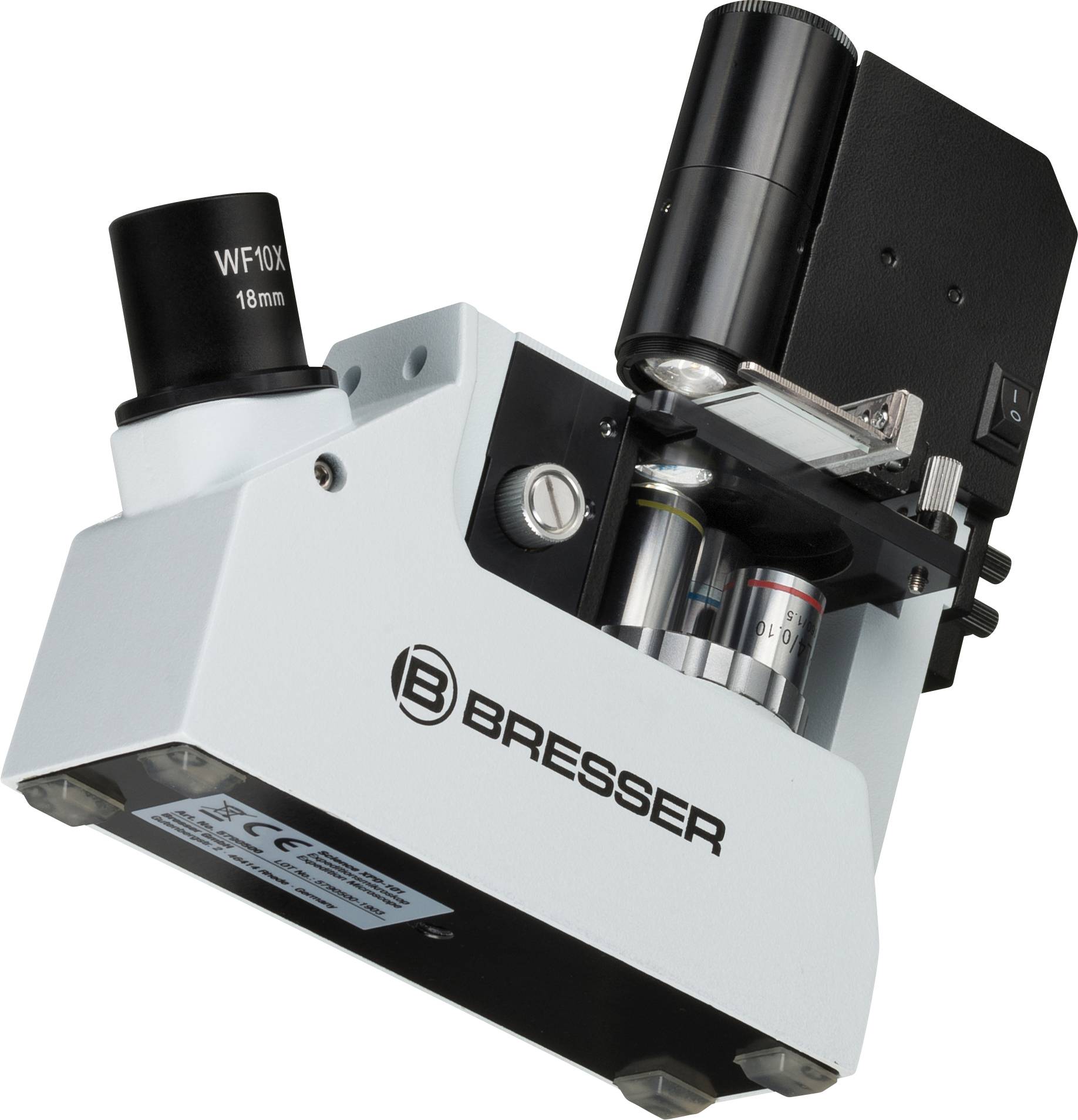 Bresser Optik Science XPD-101 Expeditions Durchlichtmikroskop Monokular 400 x Durchlicht