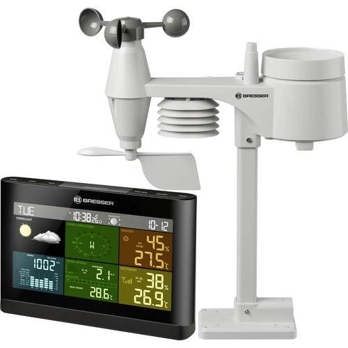 Bresser Optik 5-in-1 Comfort Wetter Center 7002550CM3000 Funk-Wetterstation Vorhersage für 12 bis 24 Stunden Bresser Optik 5-in-1 Comfort Wetter Center 7002550CM3000 Funk-Wetterstation Vorhersage für 12 bis 24 Stunden