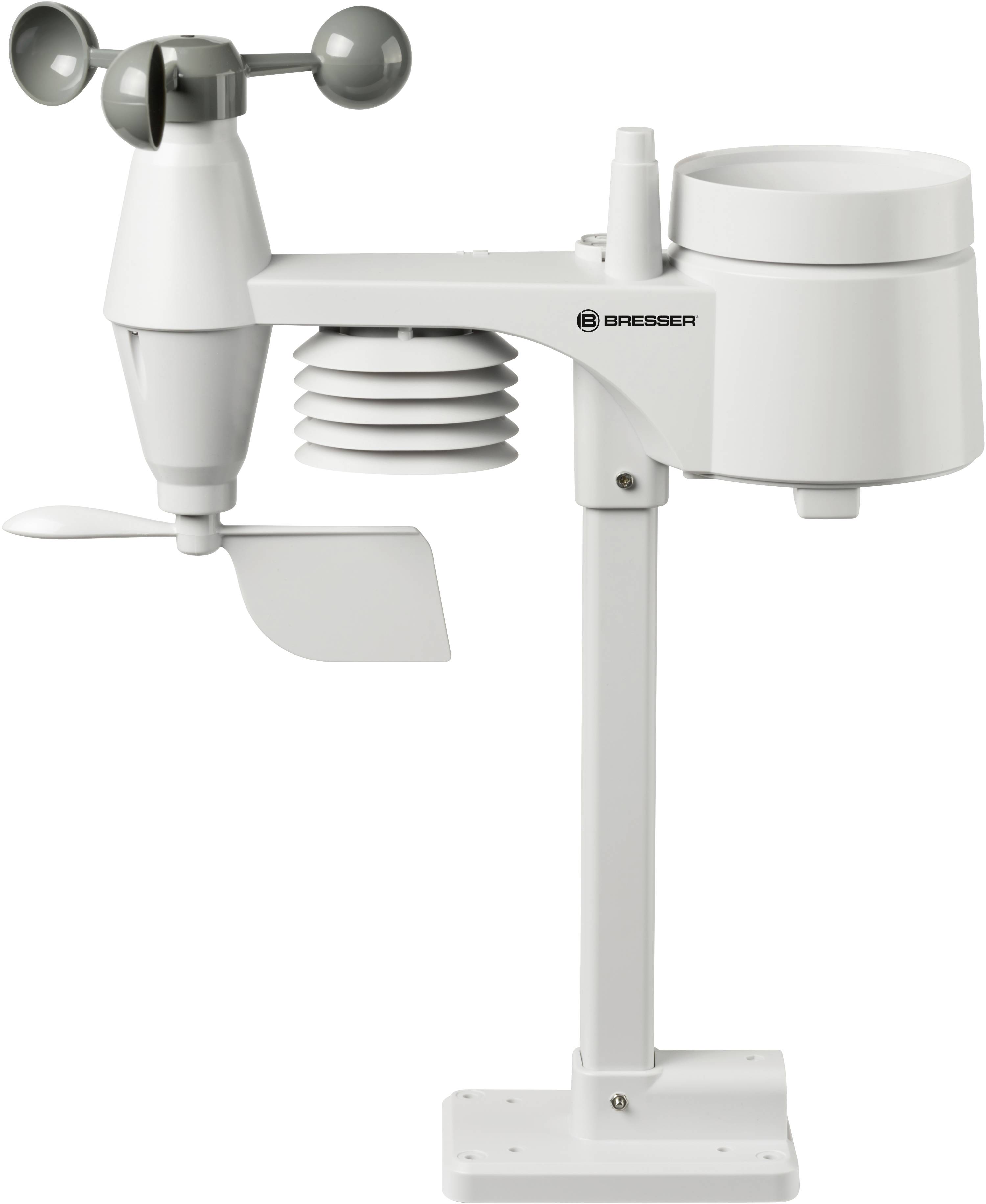 Bresser Optik 5-in-1 Comfort Wetter Center 7002550CM3000 Funk-Wetterstation Vorhersage für 12 bis 24 Stunden