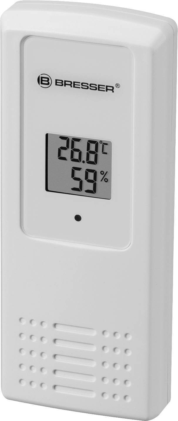 Bresser Optik 7001800CM3000 Funk Wanduhr 27 mm x 229 mm x 369 mm Schwarz Großes Display, Wettervorhersage (12-24 h)