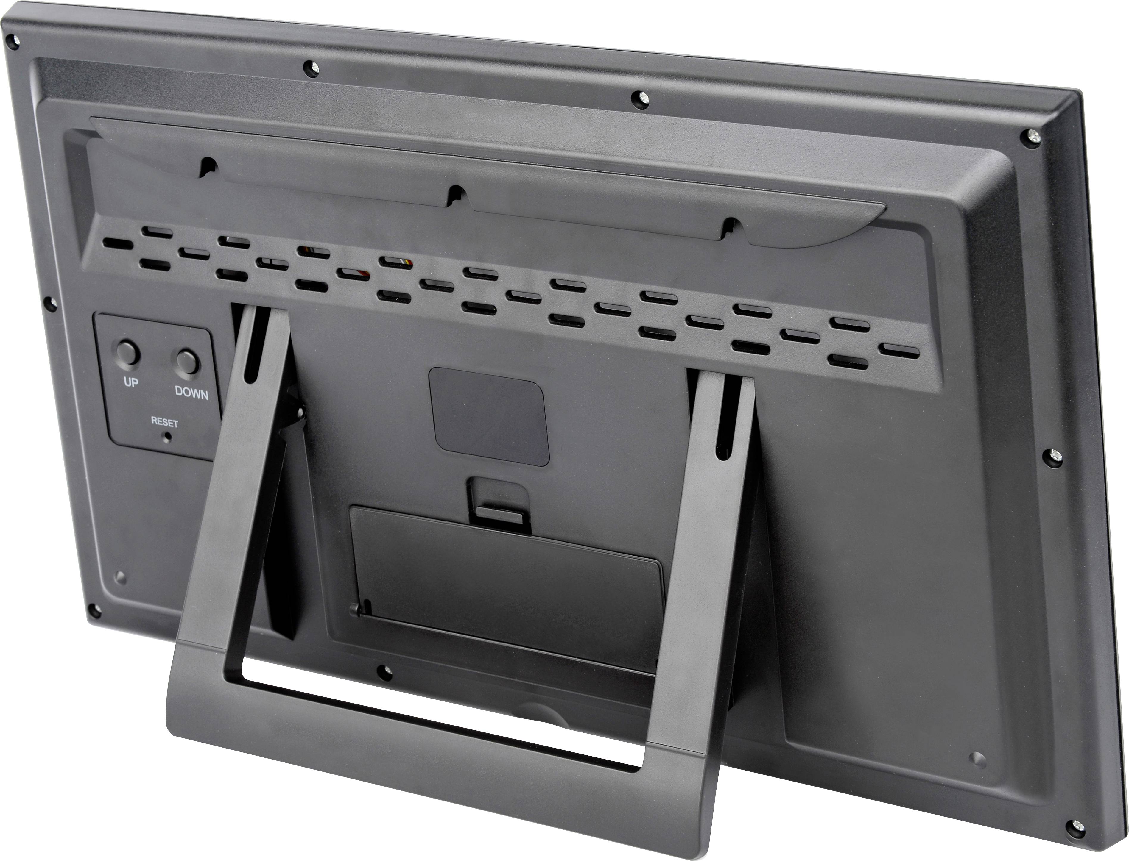 Bresser Optik 7001800CM3000 Funk Wanduhr 27 mm x 229 mm x 369 mm Schwarz Großes Display, Wettervorhersage (12-24 h)