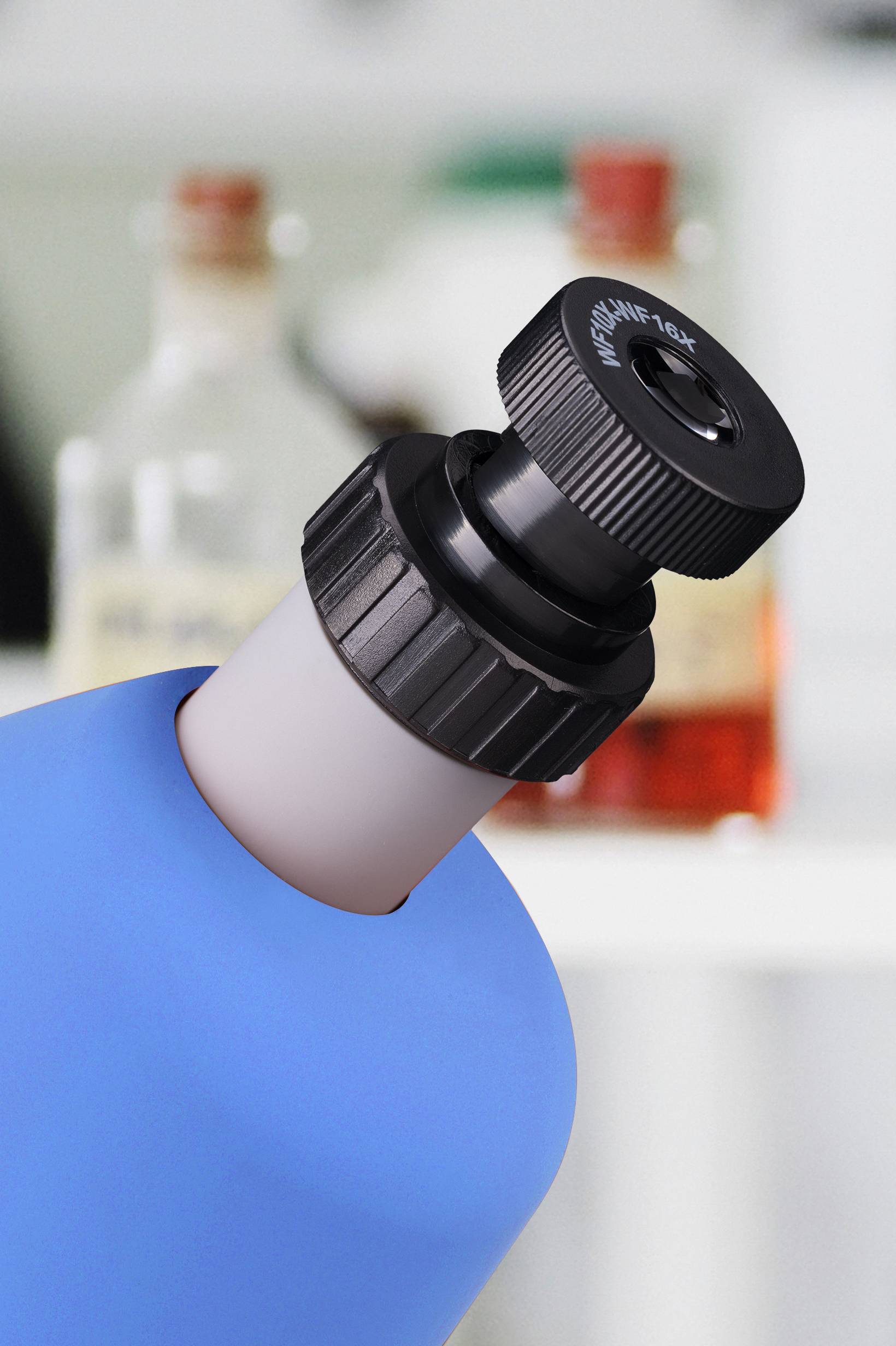 Bresser Optik 8851300WXH000 blau Kinder-Mikroskop Monokular 640 x Durchlicht