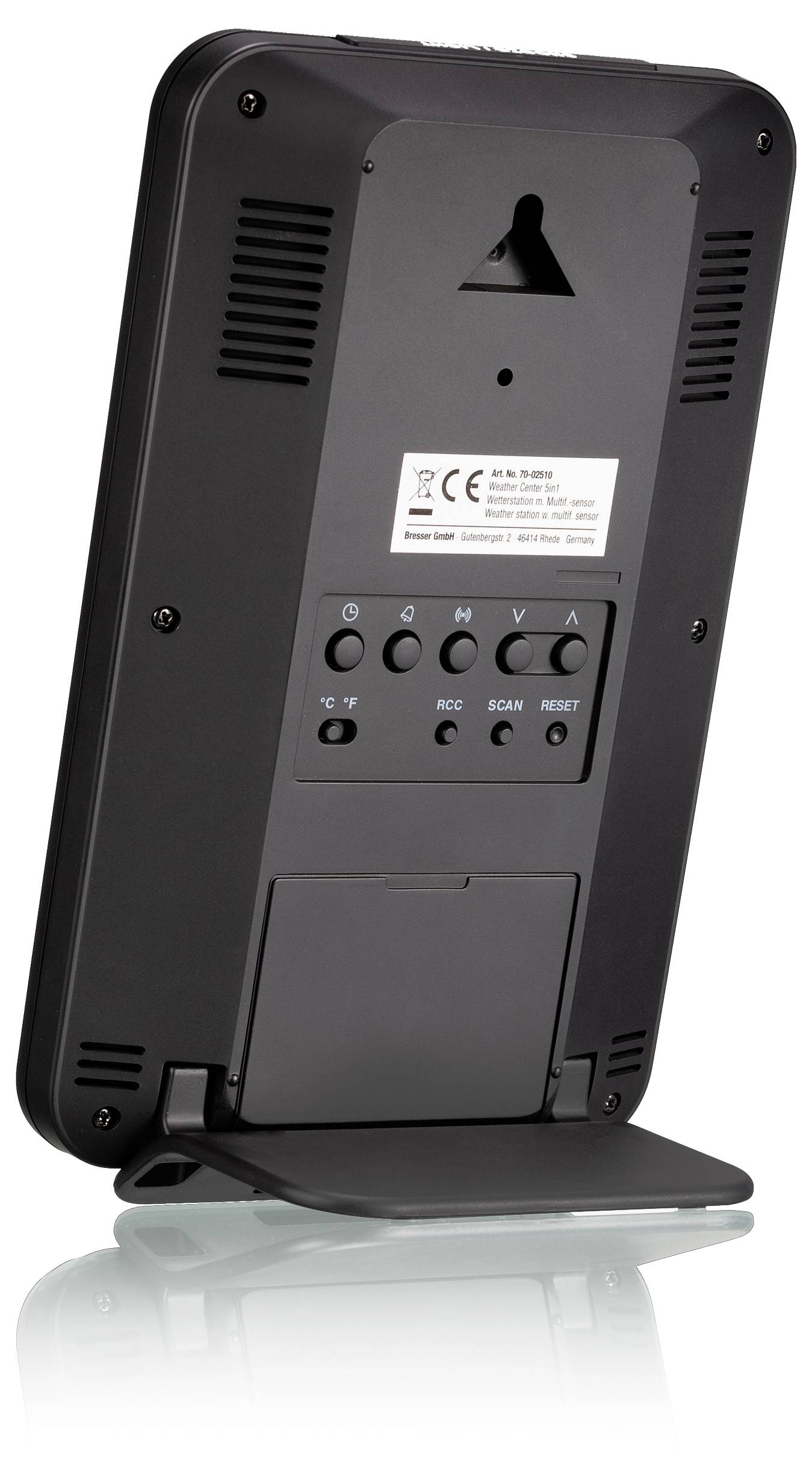 Bresser Optik Weather Center WTW 5-in-1 7002510 Funk-Wetterstation Vorhersage für 12 bis 24 Stunden