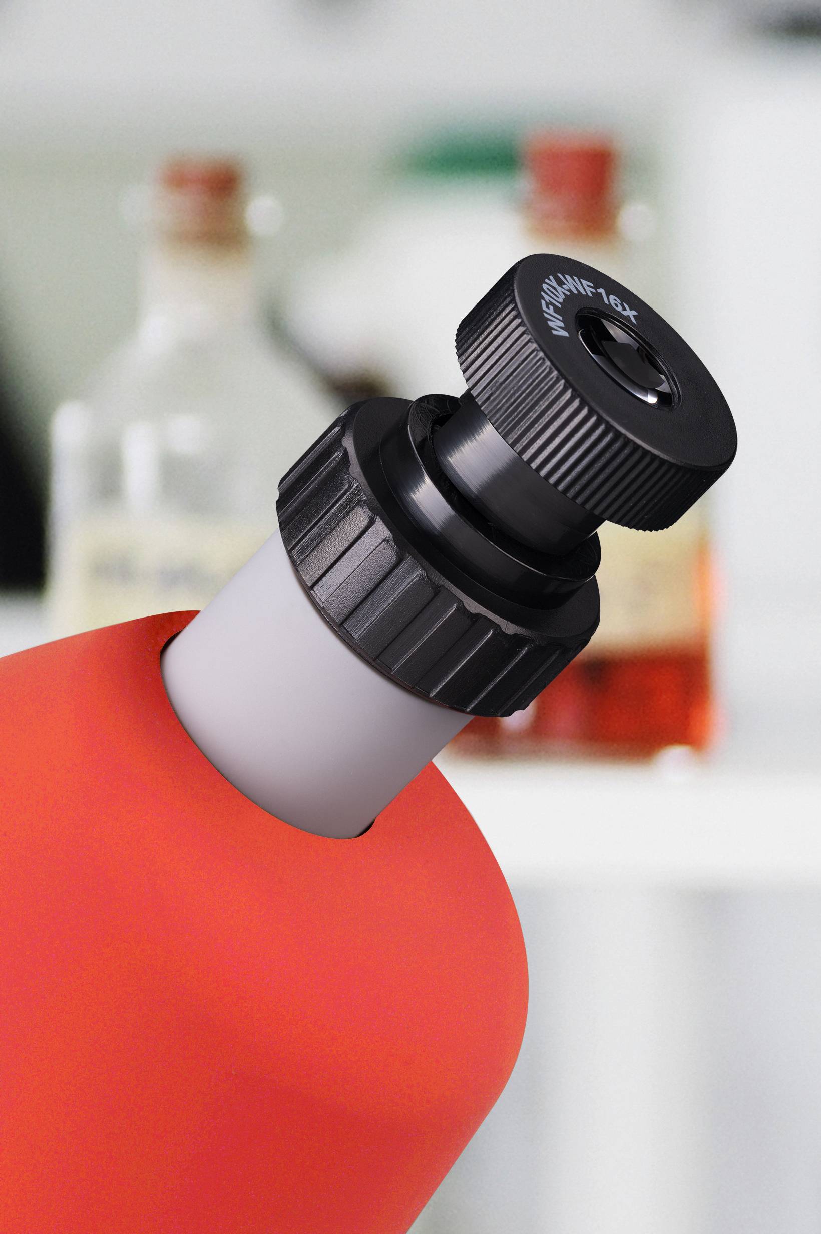 Bresser Optik 8851300E8G000 rot Kinder-Mikroskop Monokular 640 x Durchlicht