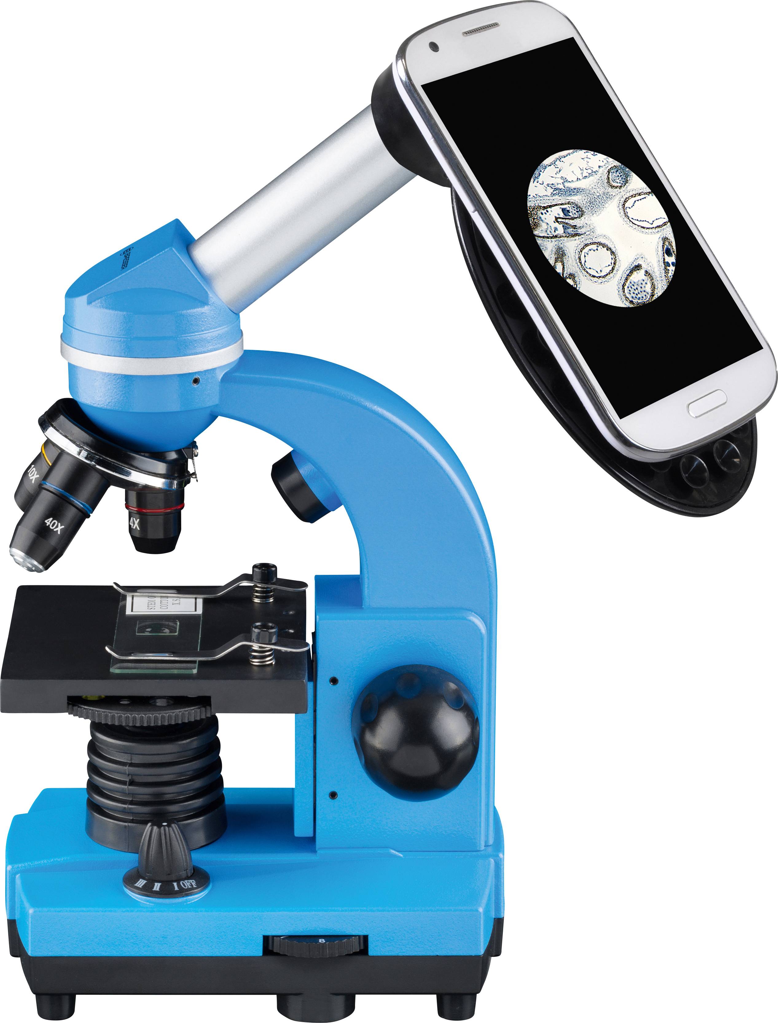 Bresser Optik 8855600WXH000 Biolux SEL Schülermikroskop Kinder-Mikroskop Monokular 1600 x Auflicht, Durchlicht