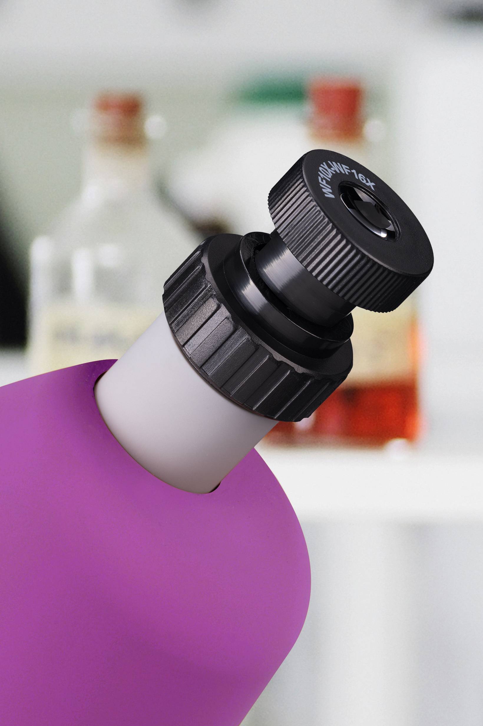 Bresser Optik 8851300GSF000 violet Kinder-Mikroskop Monokular 640 x Durchlicht