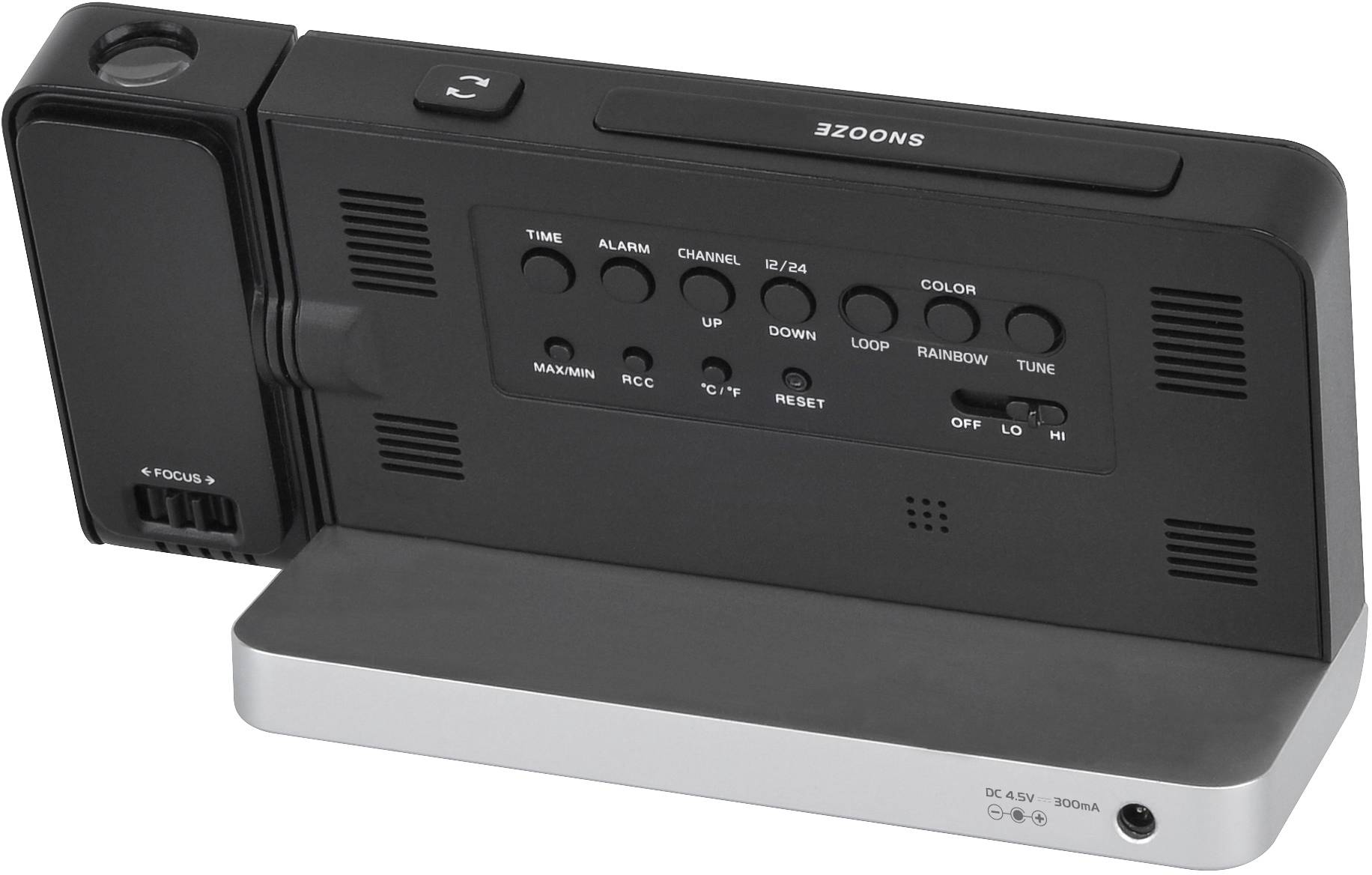 National Geographic Multi Colour Projektor 9070400 Funk-Wetterstation Vorhersage für 12 bis 24 Stunden Anzahl Sensoren max. 3