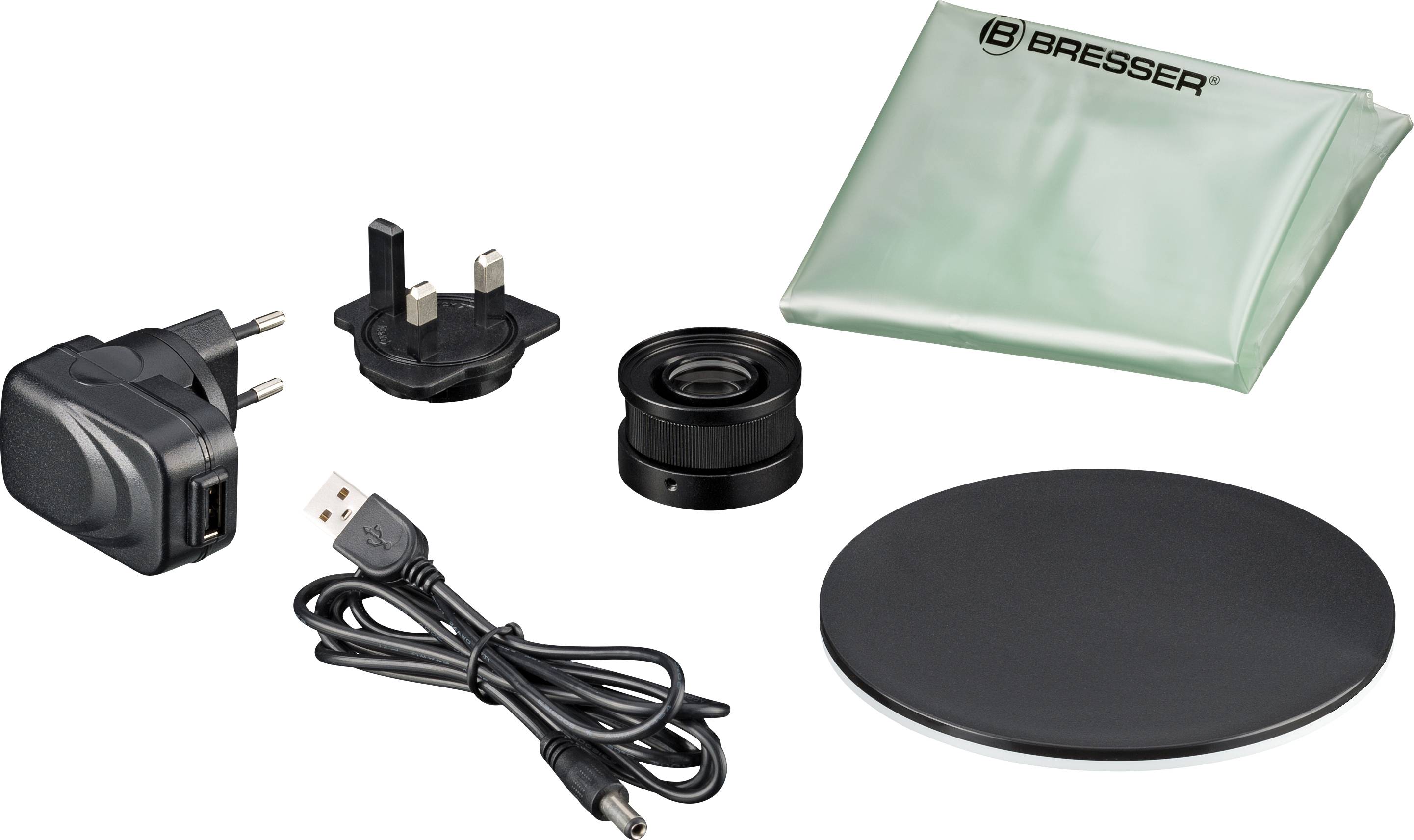 Bresser Optik 5806200 Science ETD-201 Trino Zoom Stereomikroskop Trinokular 50 x Auflicht, Durchlicht