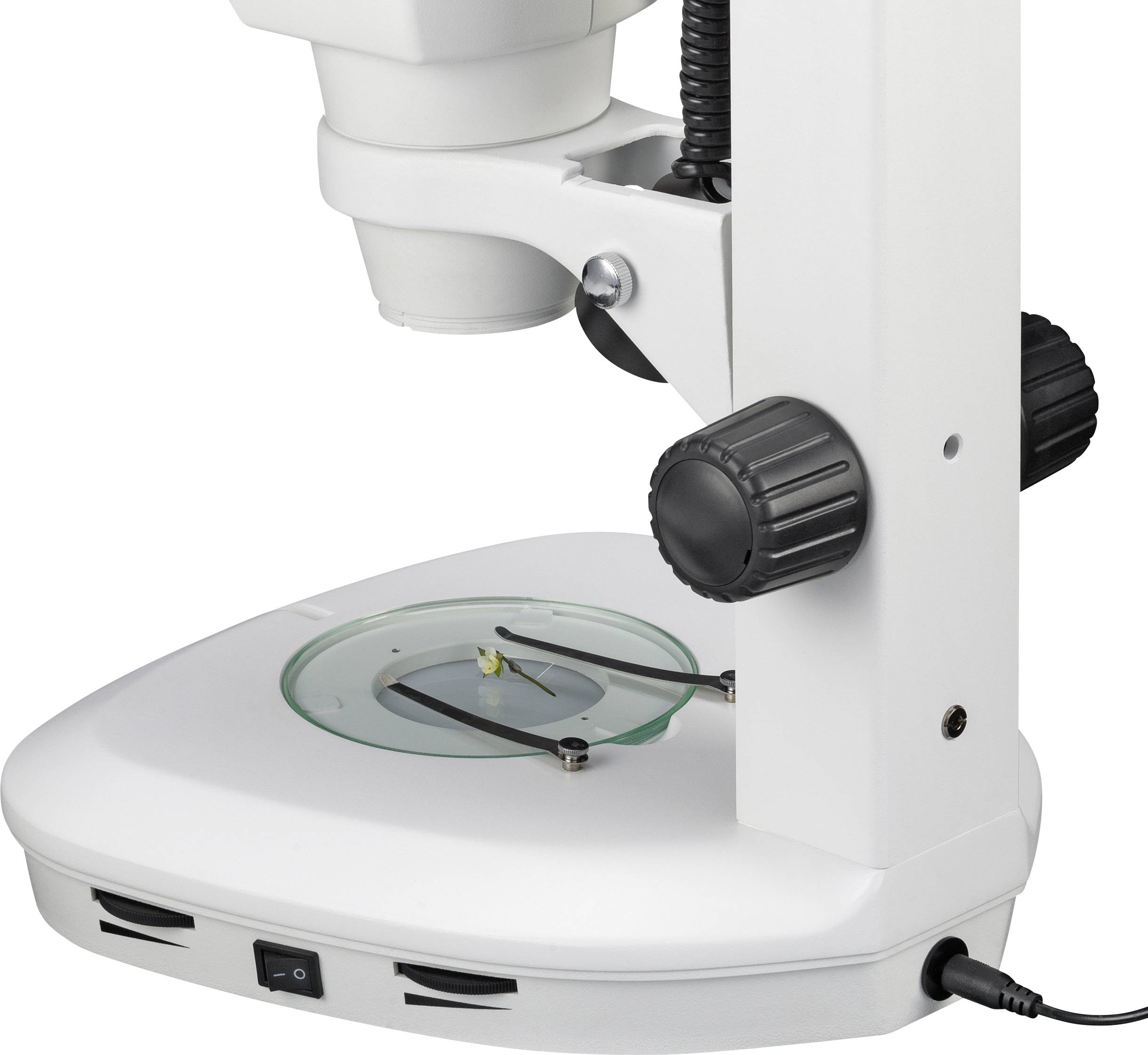 Bresser Optik 5806200 Science ETD-201 Trino Zoom Stereomikroskop Trinokular 50 x Auflicht, Durchlicht
