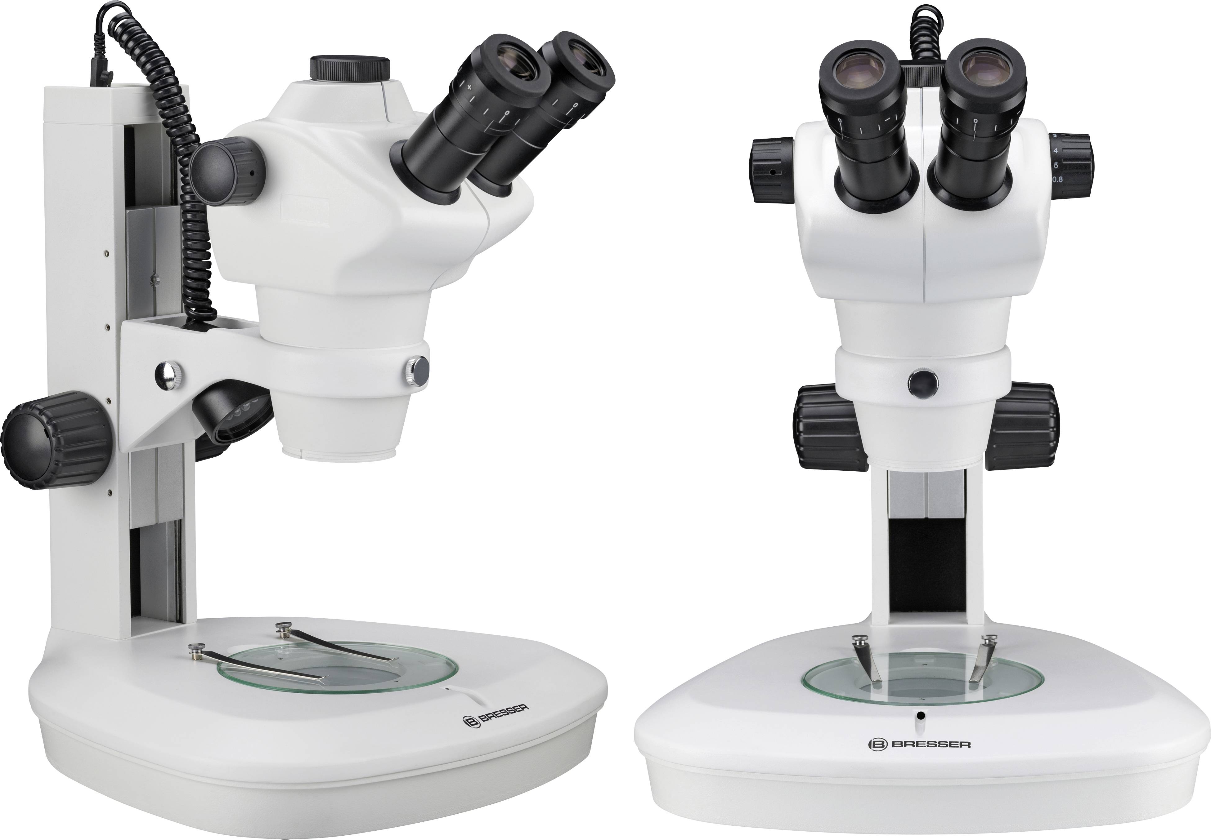 Bresser Optik 5806200 Science ETD-201 Trino Zoom Stereomikroskop Trinokular 50 x Auflicht, Durchlicht