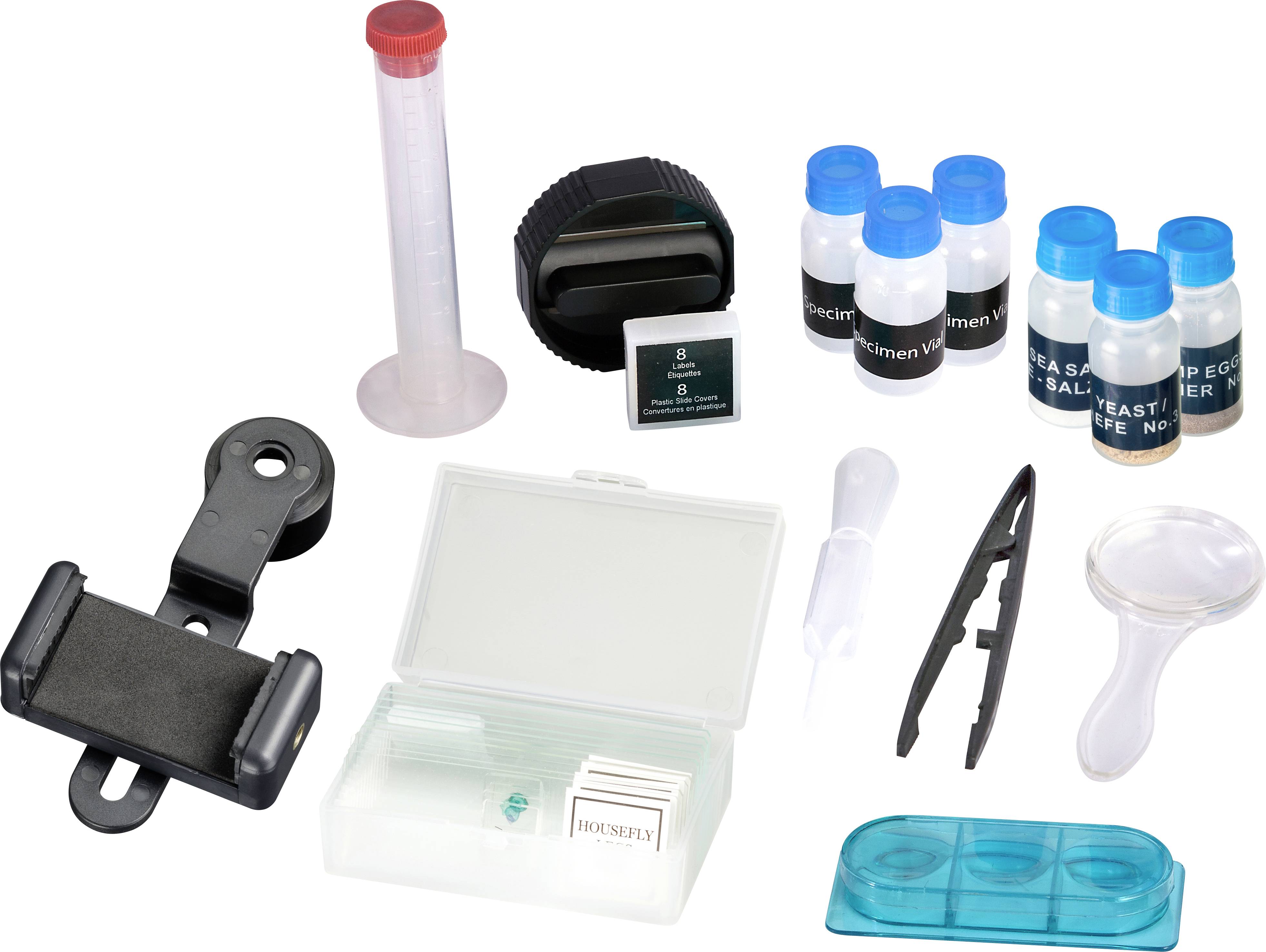 National Geographic 9119501 40-640 +Smartphone Adapter Durchlichtmikroskop Monokular 640 x Durchlicht