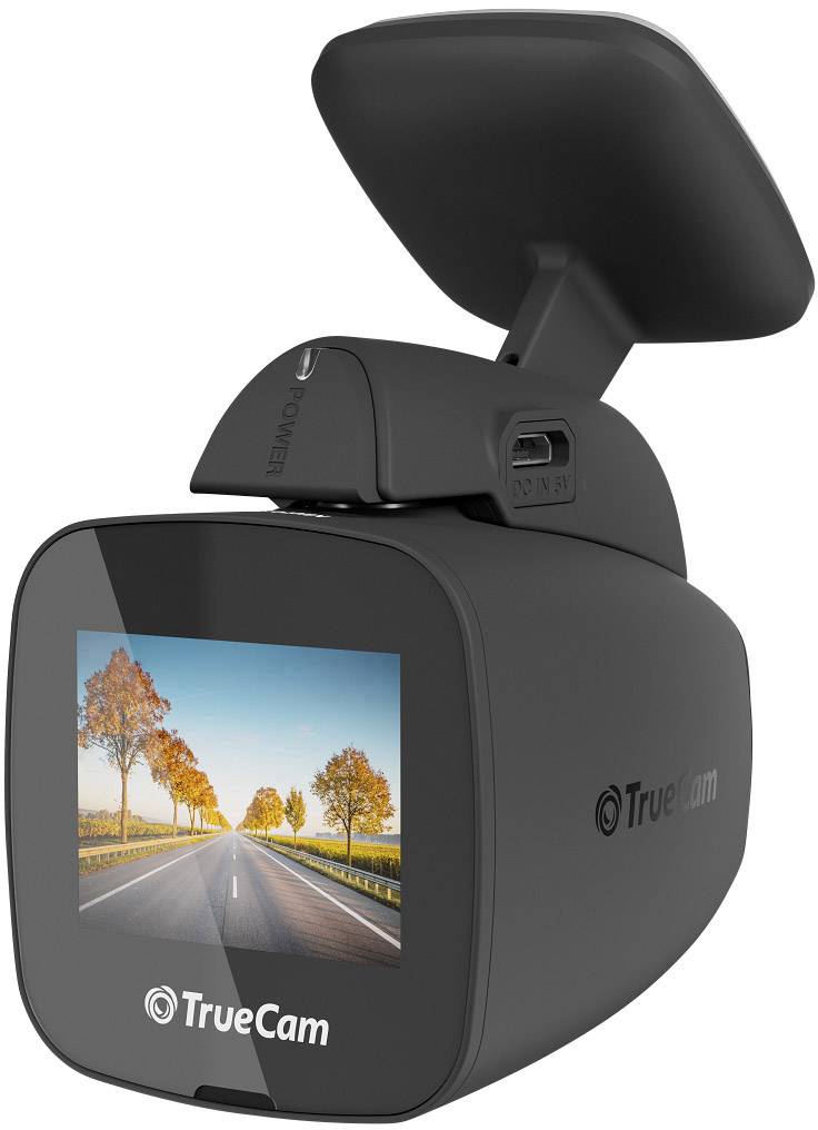 TrueCam H5 Full HD Dashcam mit GPS Blickwinkel horizontal max.=130 ° Display