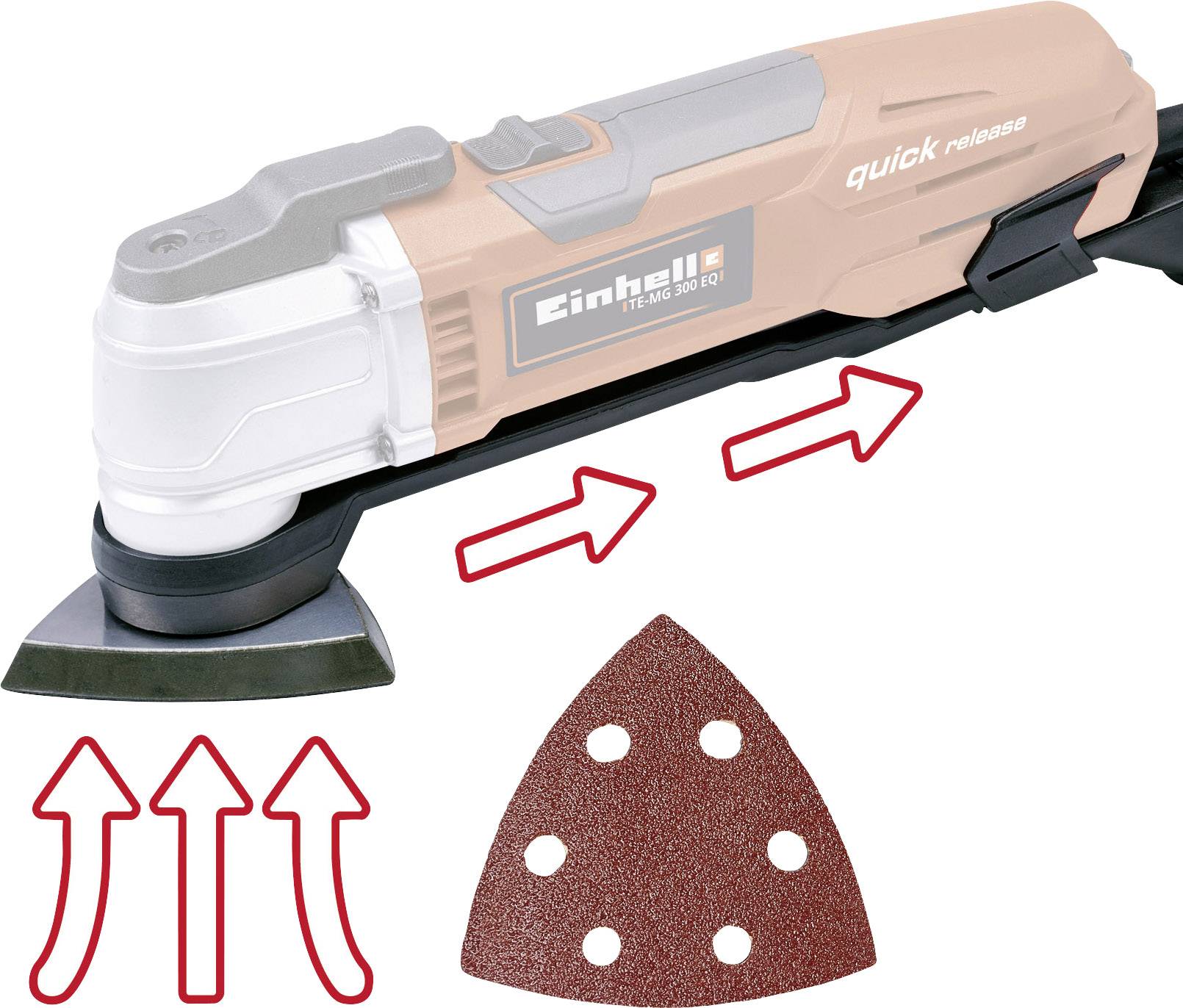 Einhell TE-MG 300 EQ Kit 4465151 Multifunktionswerkzeug 300 W