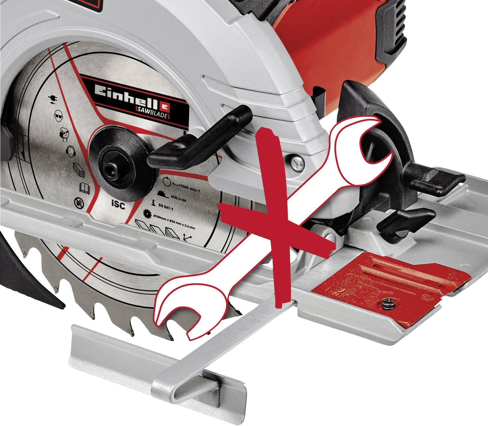Einhell TE-CS 190/1 Handkreissäge Schnitttiefe max. (90°) 66mm 1500W