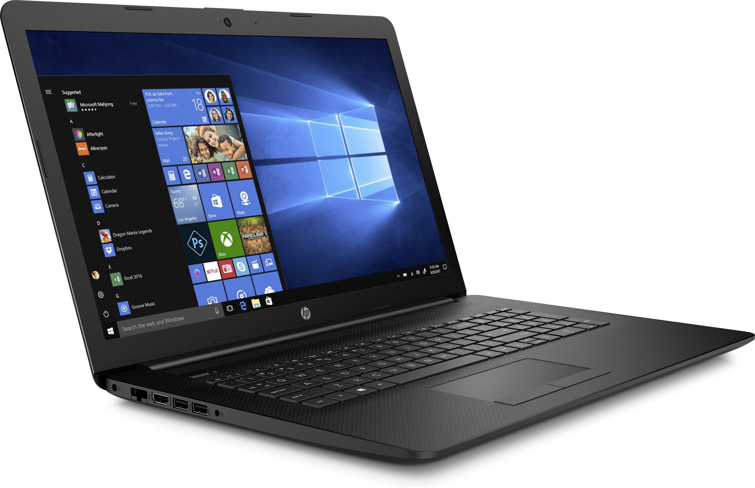 HP 17-by0460ng 43.9cm (17.3 Zoll) Notebook Intel® Pentium® Gold 4417U 8GB 256GB SSD Intel HD Graphics 610 Windows® 10 Home Schwarz