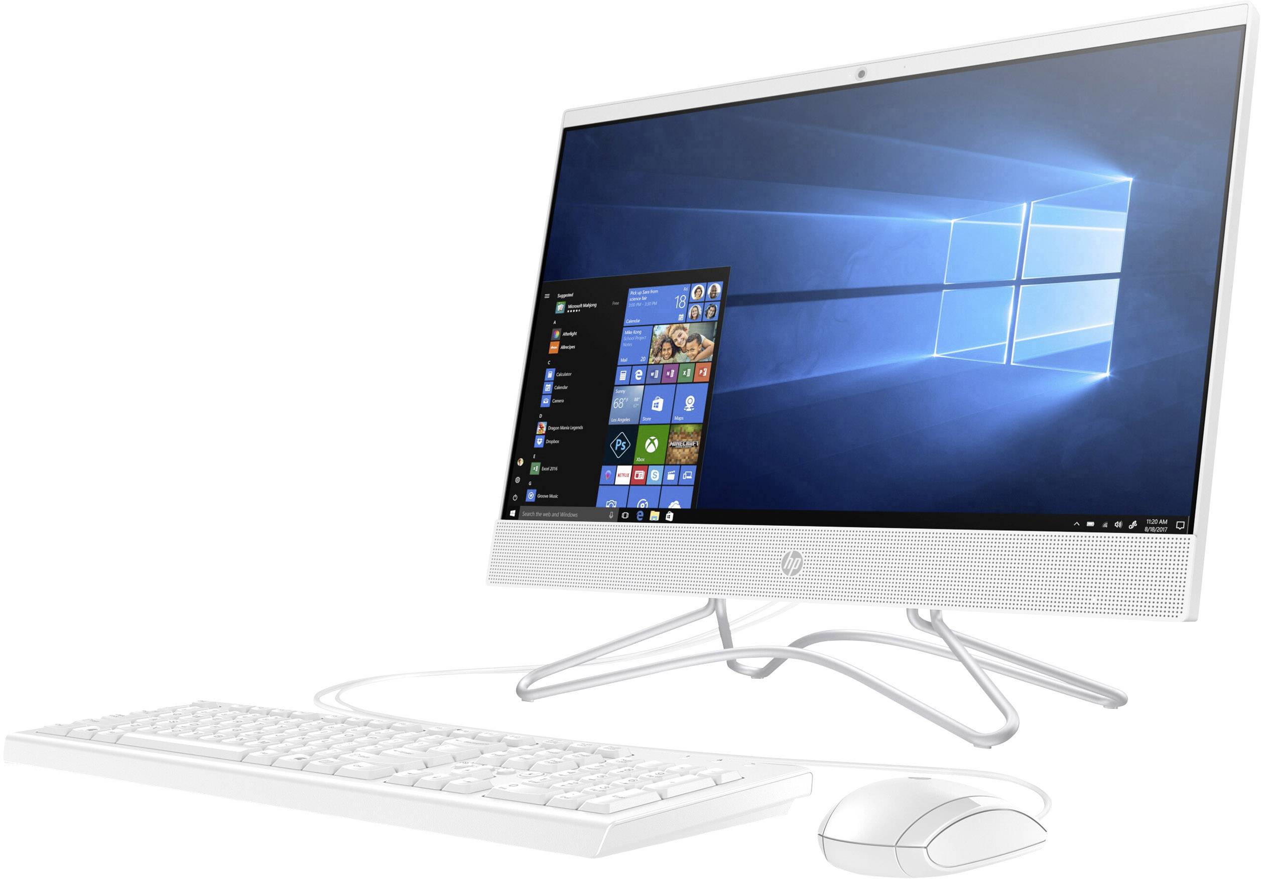HP 22-c0017ng 54.6cm (21.5 Zoll) All-in-One PC Intel Core i3 i3-8130U 4GB 256GB SSD Intel UHD Graphics 620 Windows® 10 Home Weiß