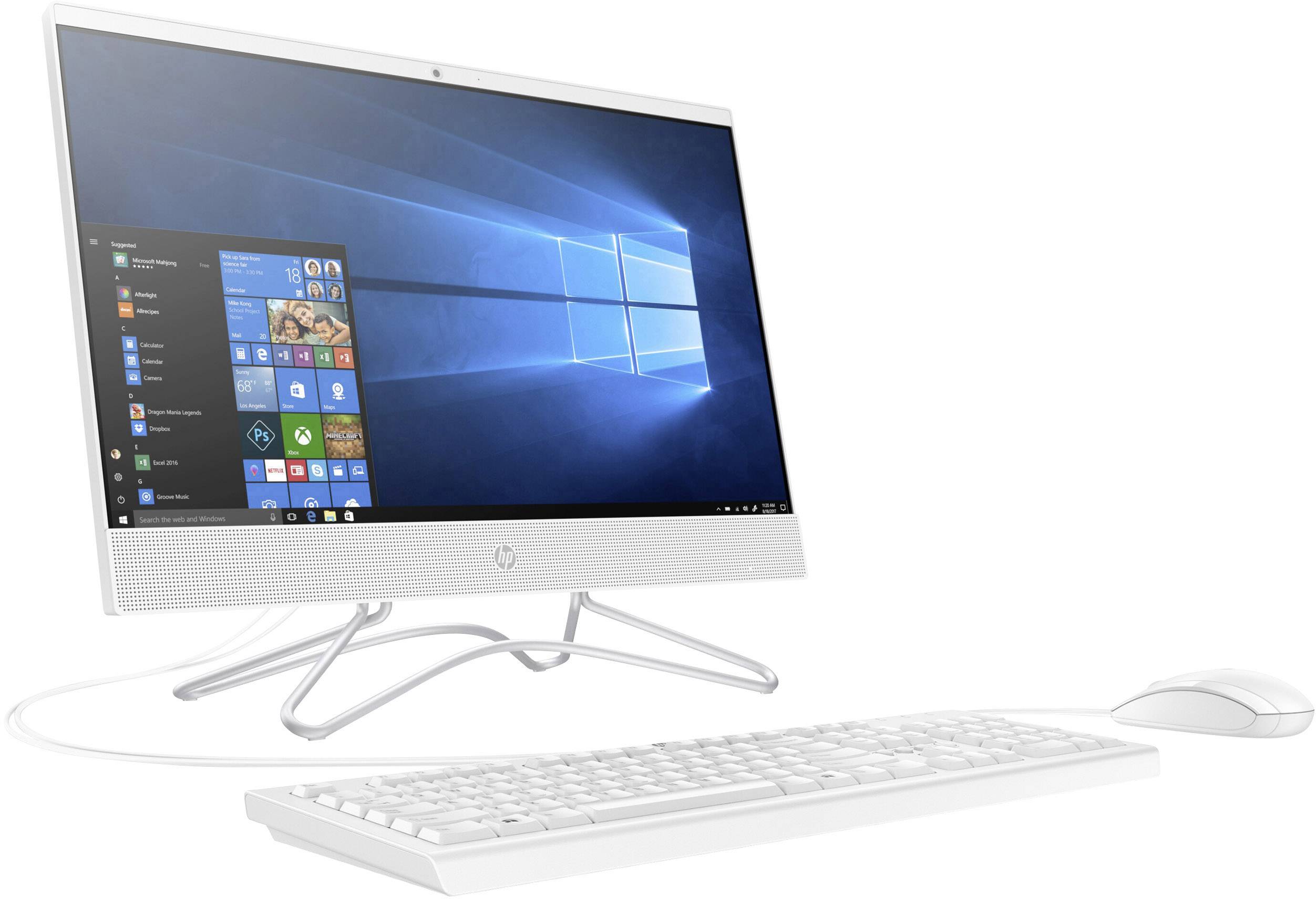 HP 22-c0017ng 54.6cm (21.5 Zoll) All-in-One PC Intel Core i3 i3-8130U 4GB 256GB SSD Intel UHD Graphics 620 Windows® 10 Home Weiß