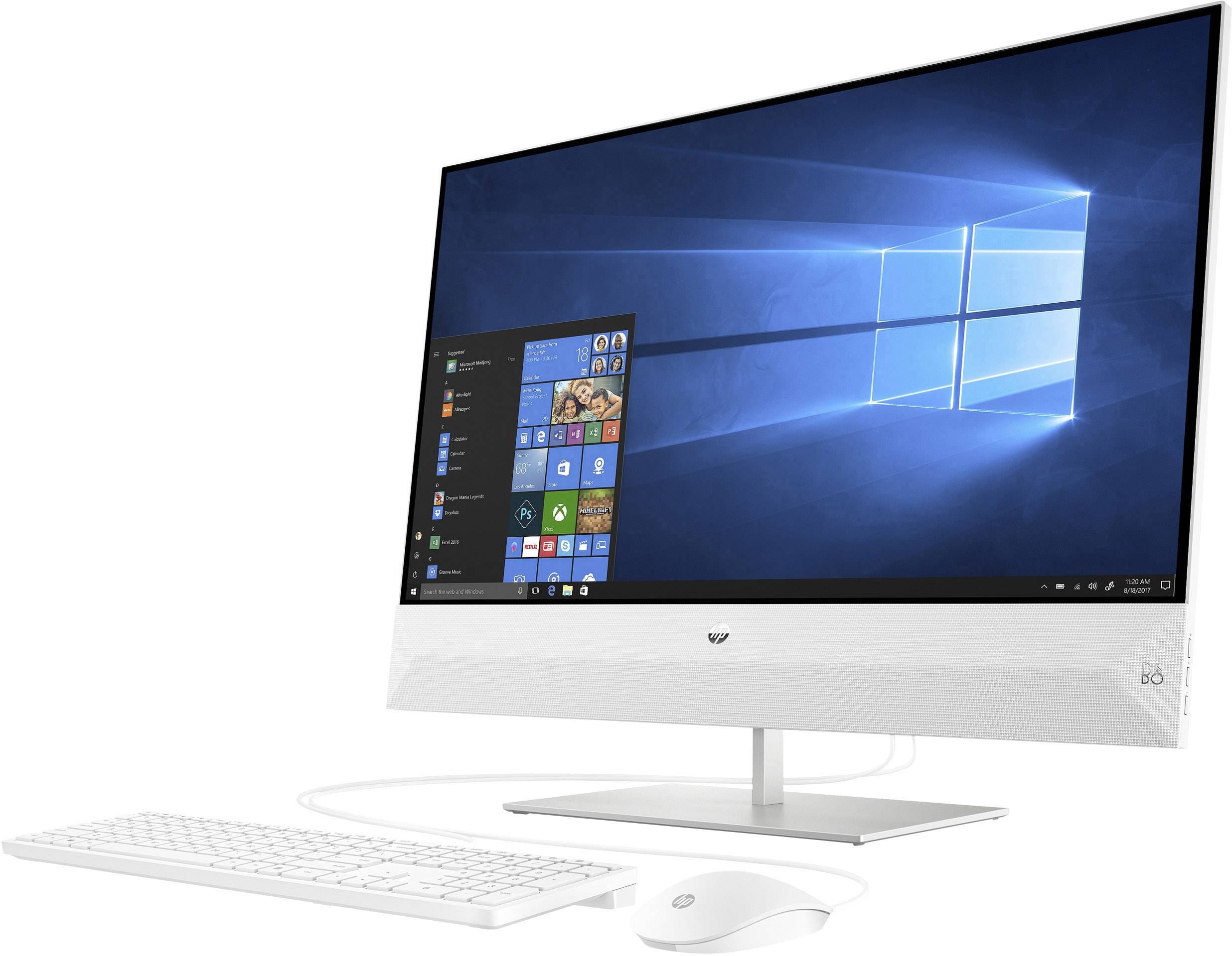 HP 27-xa0014ng 68.6cm (27 Zoll) All-in-One PC Intel Core i3 i3-9100T 8GB 512GB SSD Intel UHD Graphics 630 Windows® 10 Home Weiß