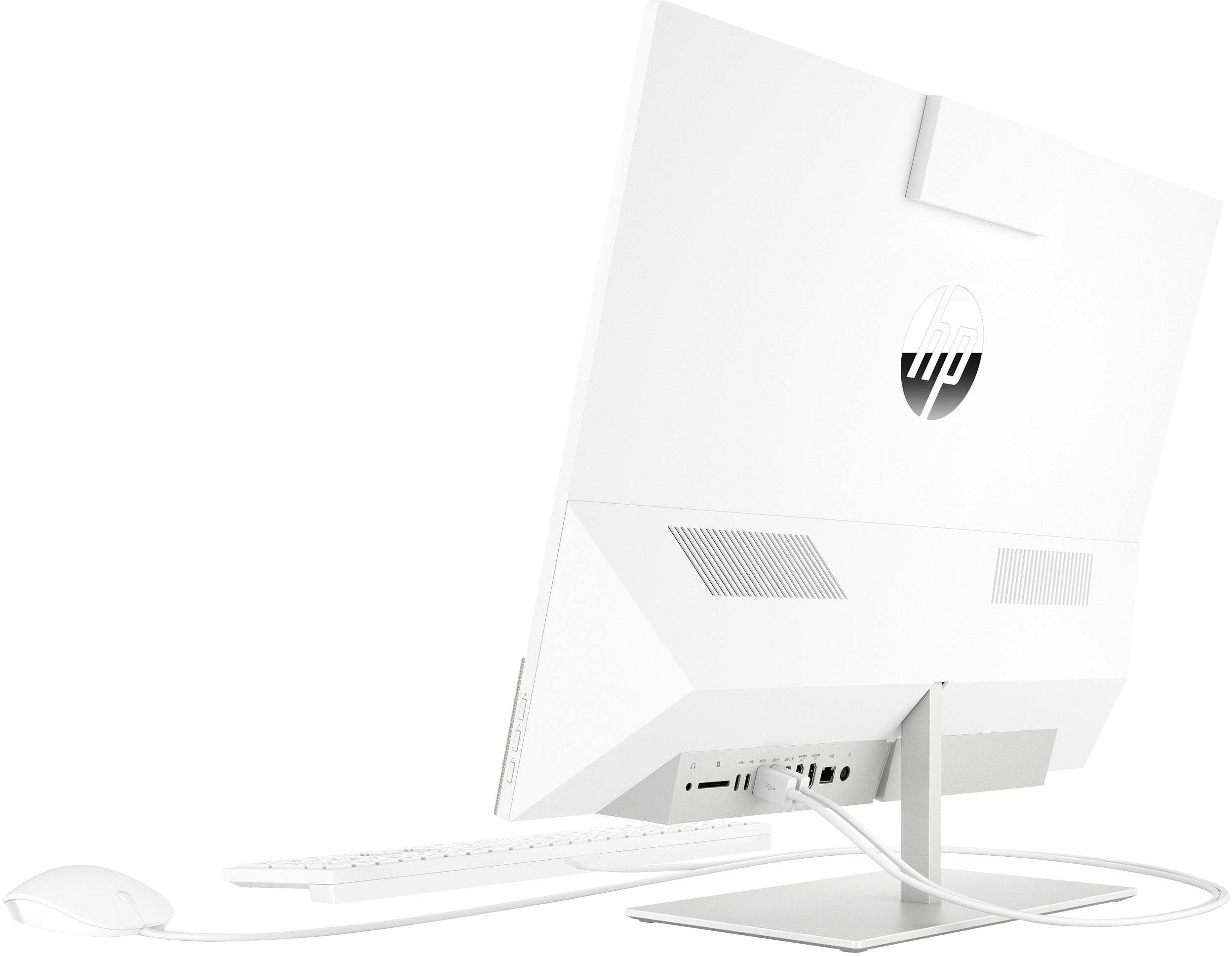 HP 24-xa0033ng 60.5cm (23.8 Zoll) All-in-One PC Intel Core i5 i5-9400T 8GB 512GB SSD Nvidia GeForce MX230 Windows® 10 Home Weiß