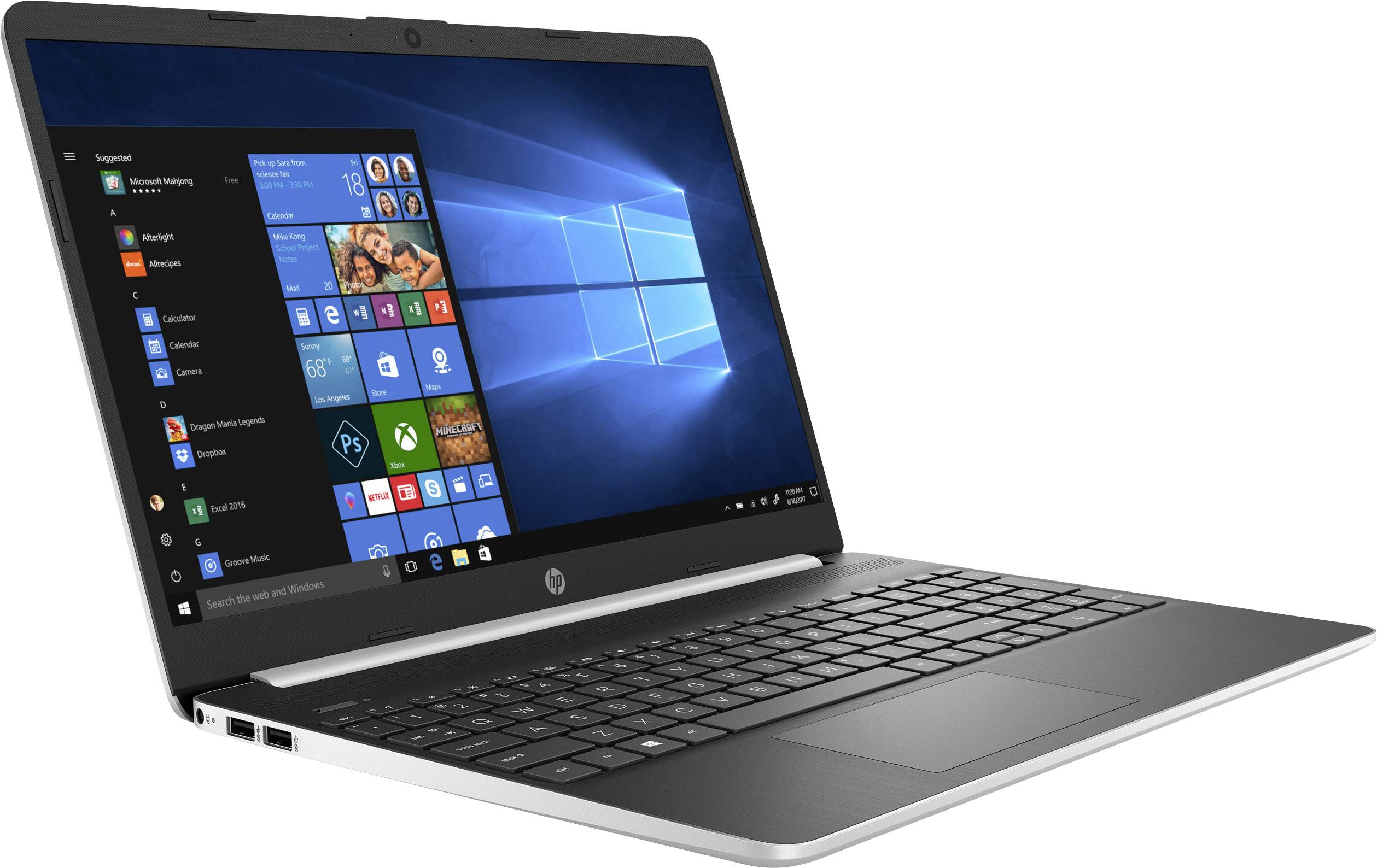 HP 15s-fq1460ng 39.6cm (15.6 Zoll) Notebook Intel Core i5 i5-1035G1 16GB 512GB SSD Intel UHD Graphics Windows® 10 Home Silber