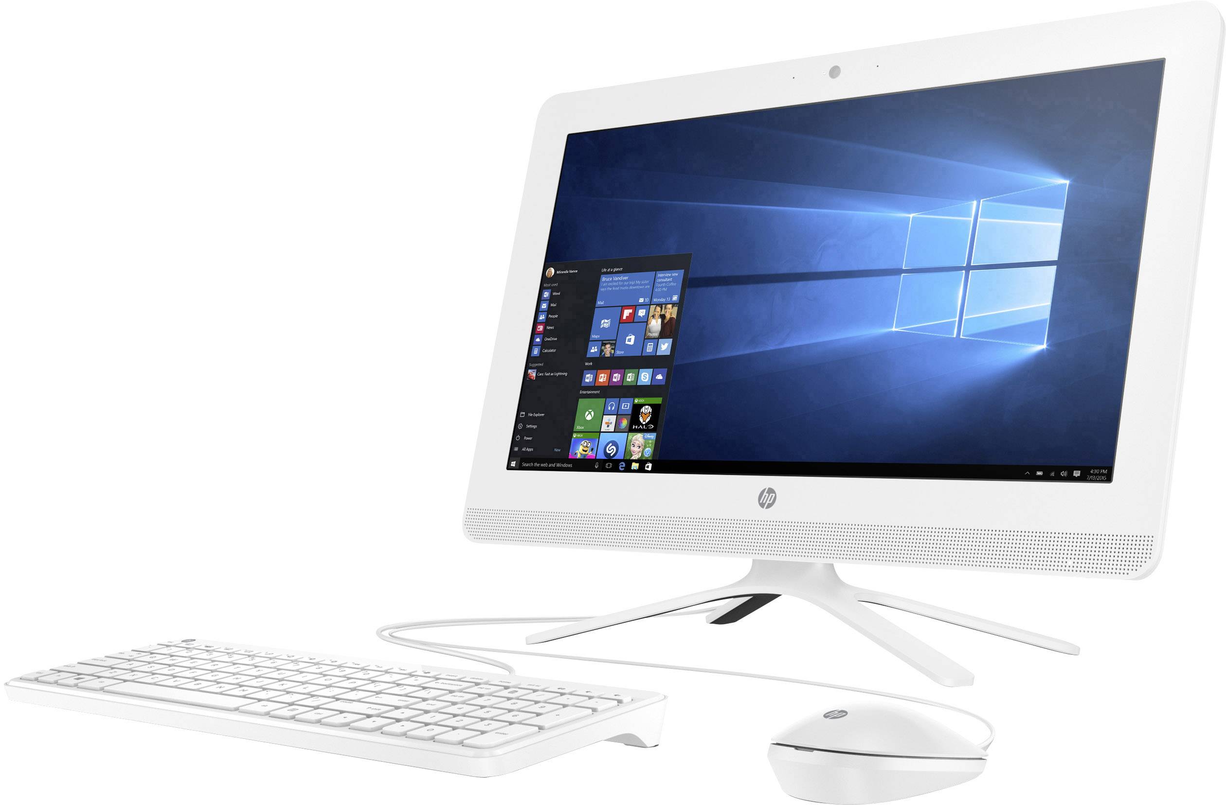 HP 20-c401ng 49.5cm (19.5 Zoll) All-in-One PC Intel® Celeron® J4005 8GB 1024GB Intel UHD Graphics 600 Windows® 10 Home Weiß