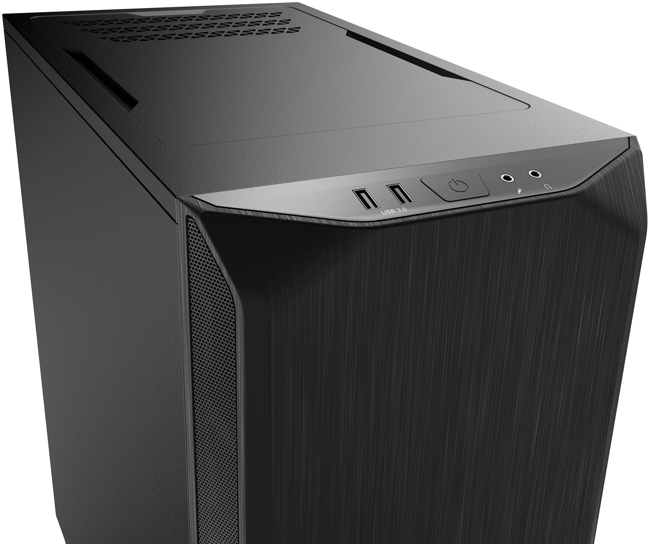 BeQuiet Pure Base 500 Midi-Tower PC-Gehäuse, Gaming-Gehäuse Schwarz 2 vorinstallierte Lüfter, Staubfilter, gedämmt