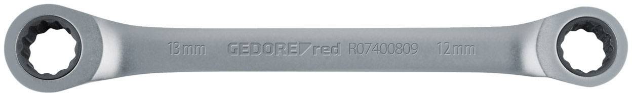Gedore RED 3300894 R07401213 Doppel-Ringratschenschlüssel Schlüsselweite (Metrisch) 12 - 13mm