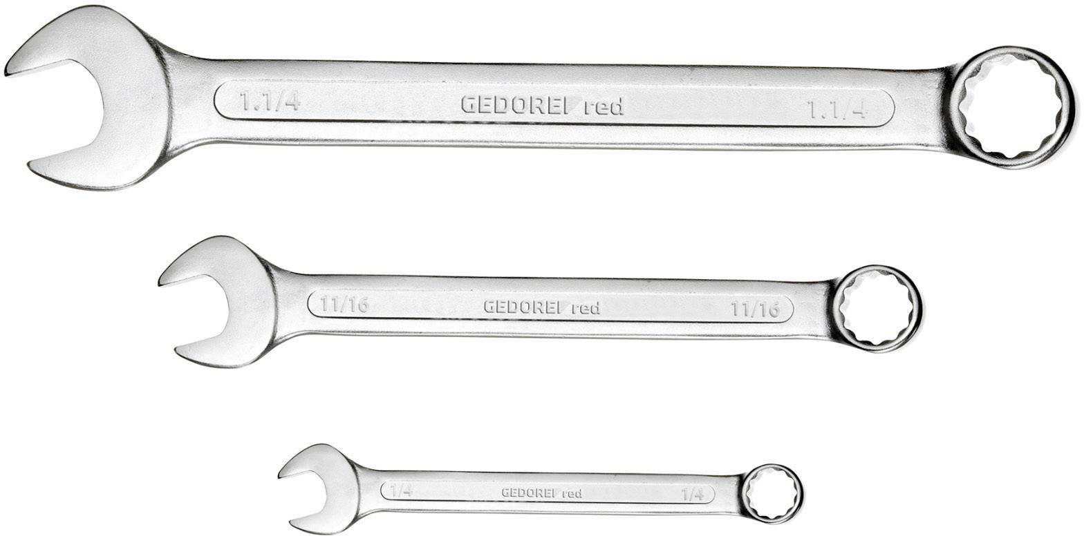 Gedore RED 3301026 R09110016 Ring-Maulschlüssel Schlüsselweite (Metrisch) 07 - 19 mm Schlüsselweit