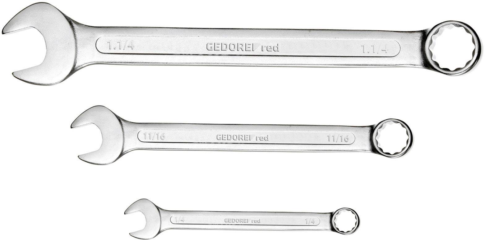 Gedore RED 3301027 R09110020 Ring-Maulschlüssel Schlüsselweite (Metrisch) 07 - 19 mm Schlüsselweit