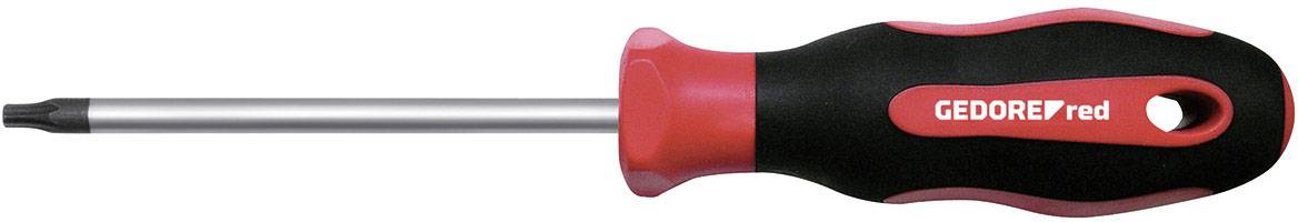 Schraubendreher mit rotem und schwarzem Griff, Aufschrift 'GEDORE red', Torx-Kopf.