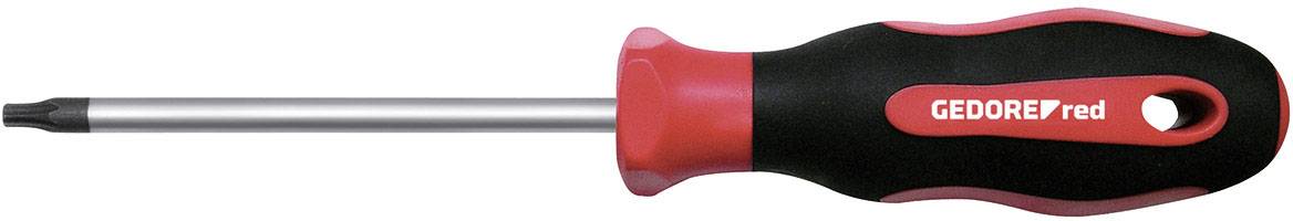 Ein schwarz-roter Schraubendreher mit T-Griff und der Aufschrift 'GEDORE red'.