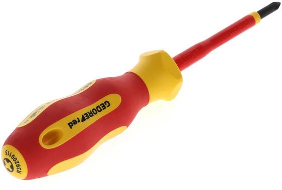 Gedore RED R39200115 3301404 Kreuzschlitz-Schraubendreher 1 Klingenlänge: 80mm DIN 7438, DIN ISO 8764, DIN EN 60900