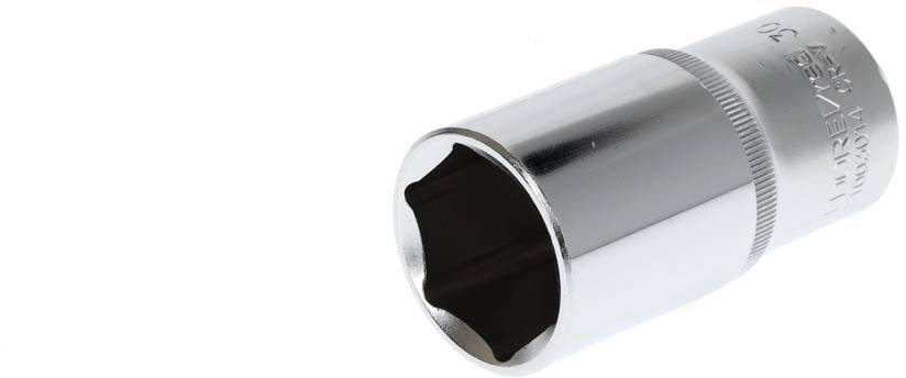 Achtkant-Steckschlüssel aus Metall, glänzend, zur Verwendung mit Schrauben oder Muttern.