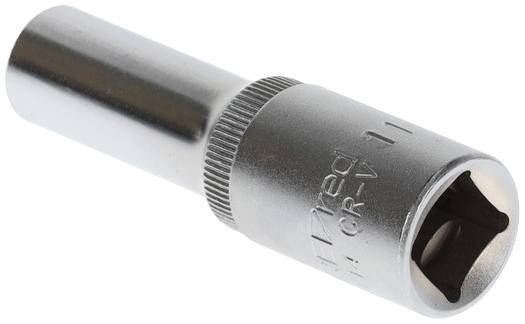 Metall-Stecknuss, sechskant, verwendet für mechanische Arbeiten, Werkzeugtyp für Schraubverbindungen, geprägte Größenkennzeichnung.