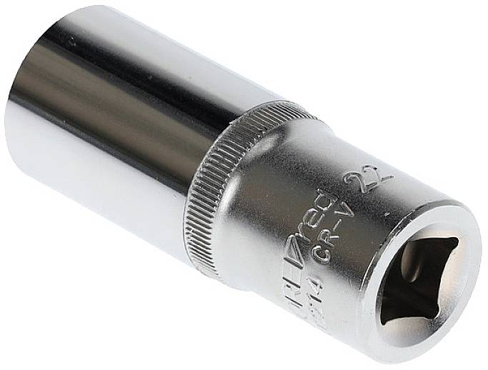 Steckschlüssel-Einsatz, Sechskant, 22 mm, verchromtes Finish.
