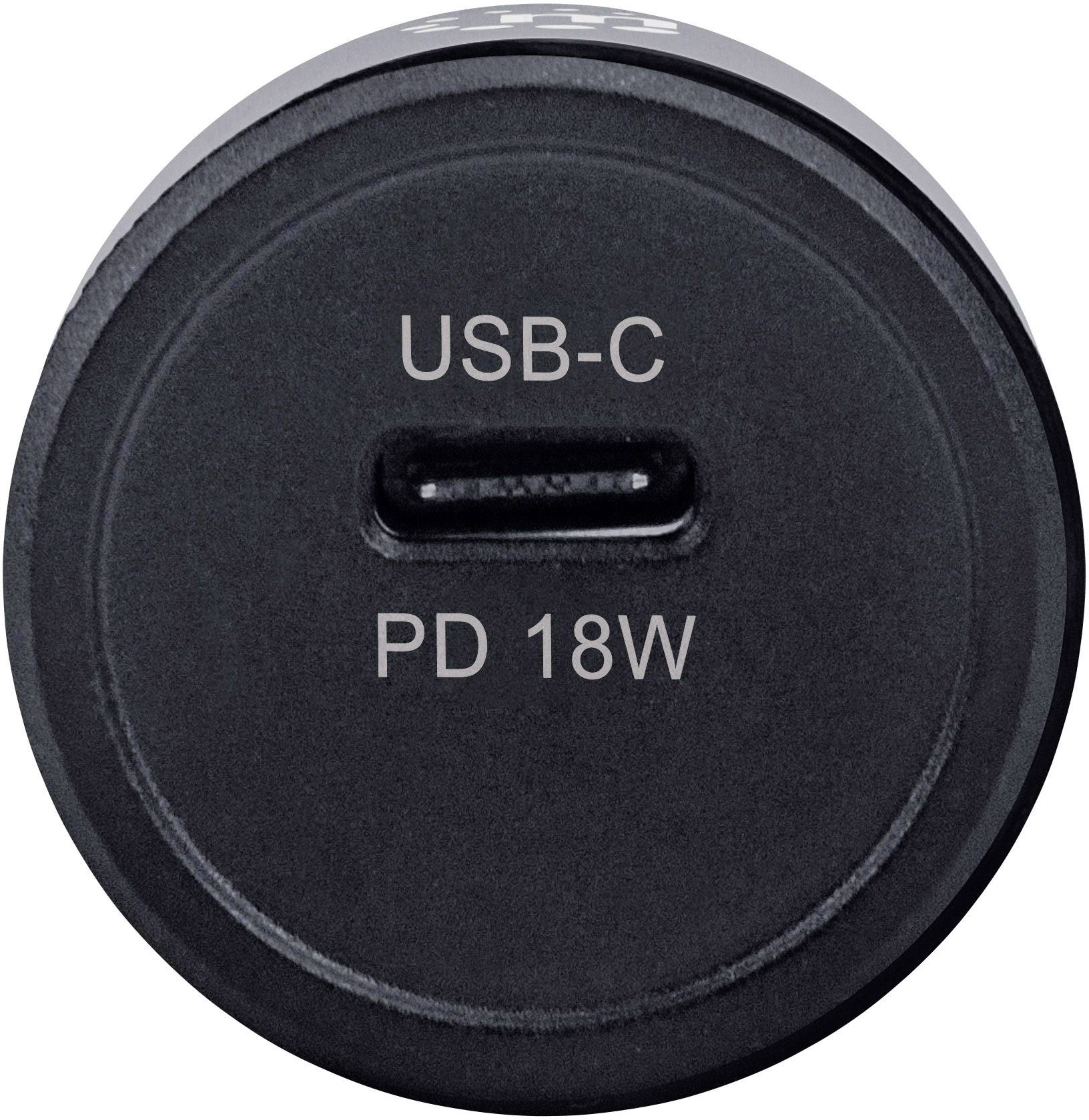 Manhattan Power Delivery Reiseladeadapter 18 W KFZ, LKW Ausgangsstrom (max.) 3 A Anzahl Ausgänge: 1 x USB-C® Buchse USB Power Delivery (USB-PD)