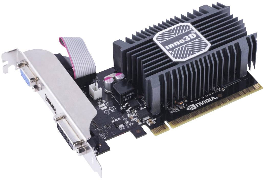 Inno 3D Grafikkarte Nvidia GeForce GT710 2 GB GDDR3-RAM PCIe HDMI®, DVI, VGA Passiv gekühlt
