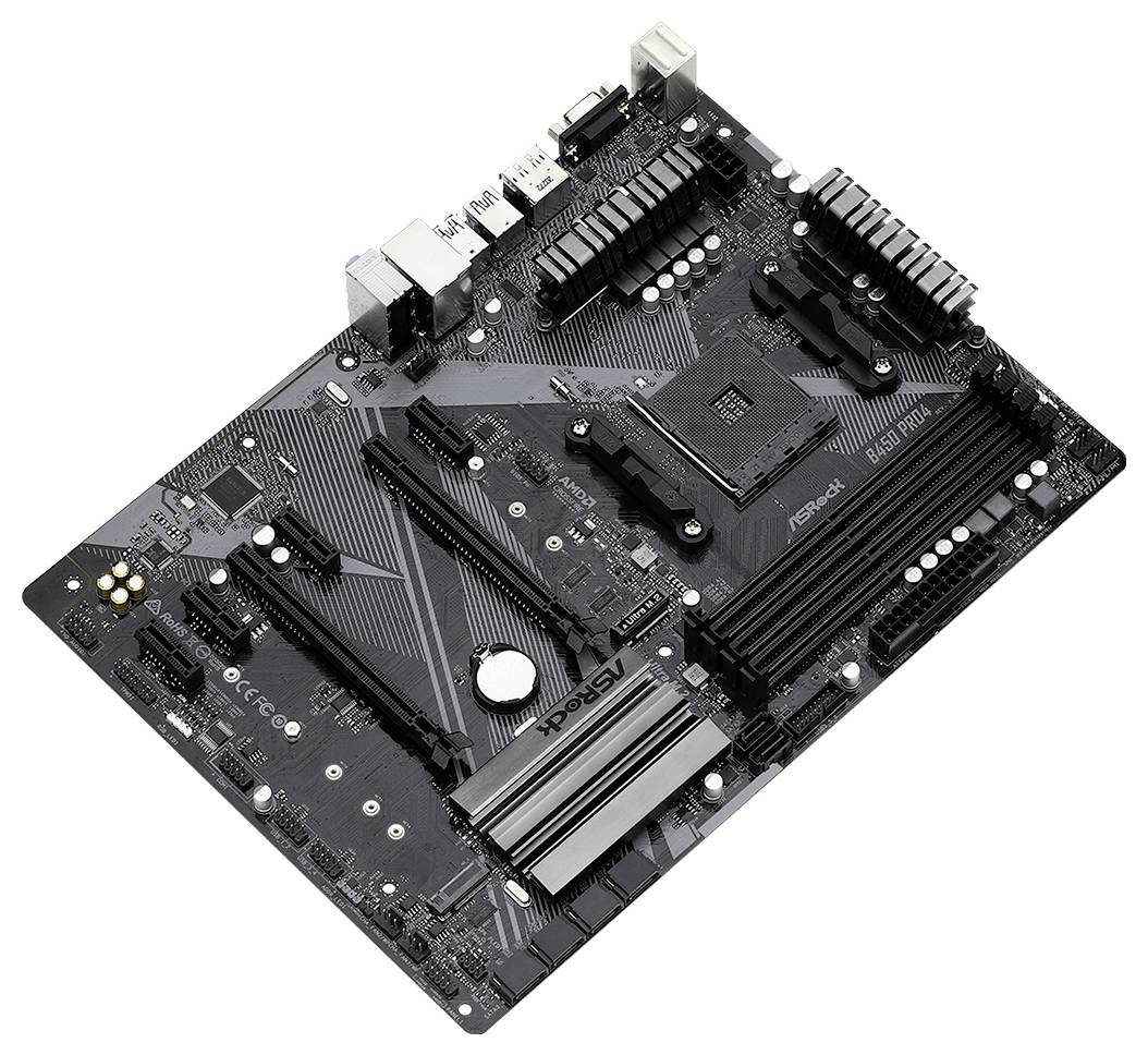 ASRock B450 PRO4 R2.0 (AM4) Mainboard Sockel (PC) AMD® AM4 Formfaktor (Details) ATX Mainboard-Chipsatz AMD® B450
