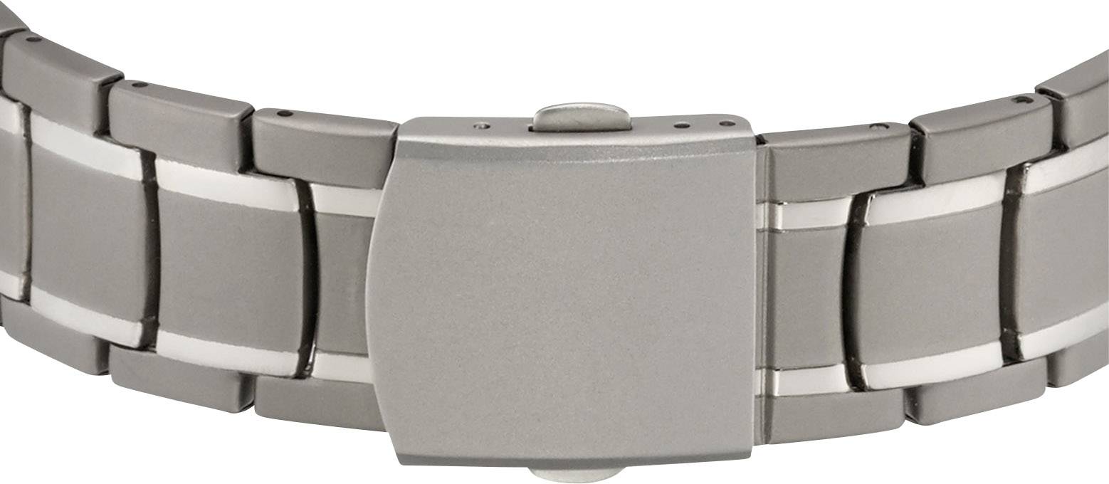 ETT Funk, Solar Funkuhr EGT-11340-61M (Ø x H) 42mm x 11mm Titan, Titan (gebürstet) Gehäusematerial=Titan Material (Armband)=Titan