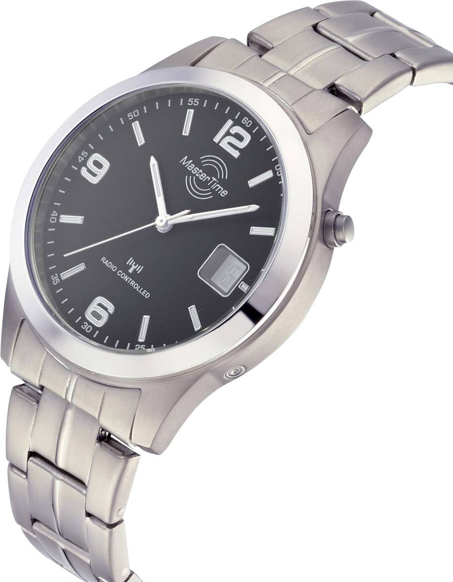 Funk Funkuhr MTGT-10349-22M (Ø x H) 42mm x 11mm Titan (gebürstet), Titansilber Gehäusematerial=Titan Material (Armband)=Titan