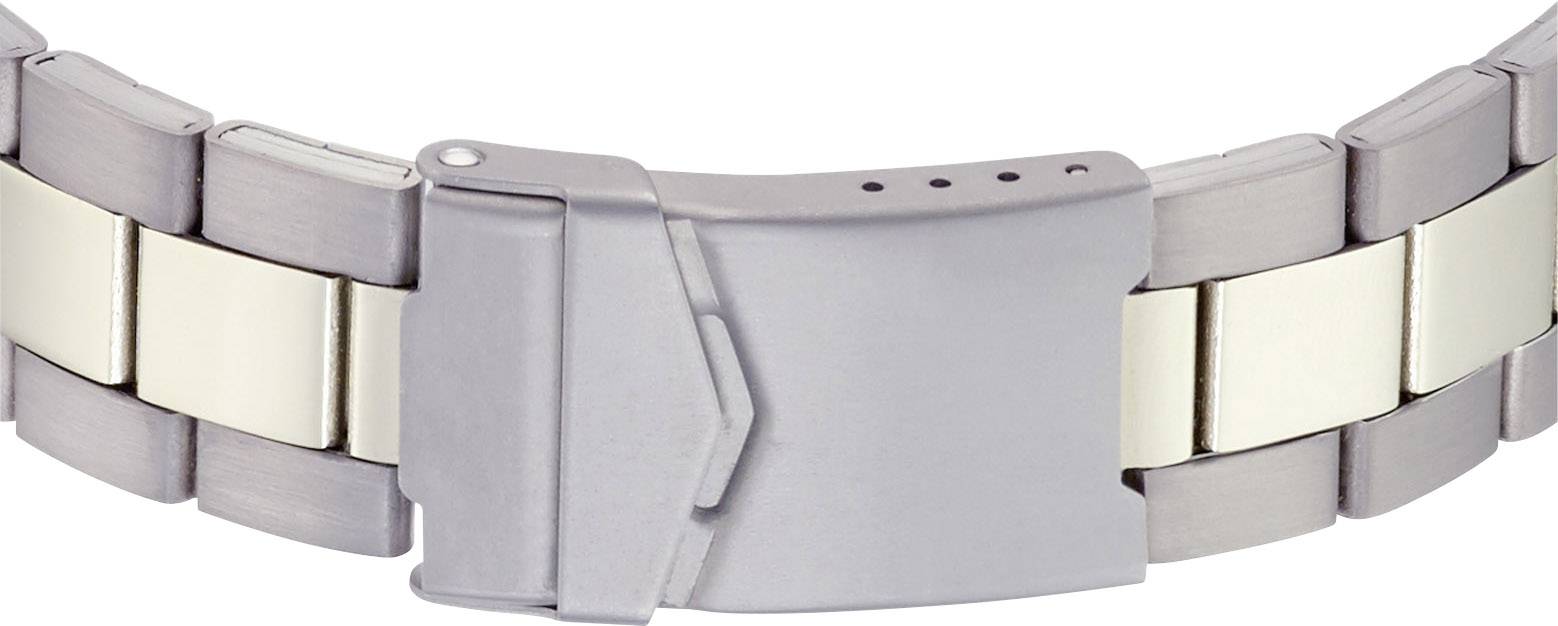 Funk Funkuhr MTGT-10651-50M (Ø x H) 41mm x 10mm Titan (gebürstet), Titansilber Gehäusematerial=Titan Material (Armband)=Titan