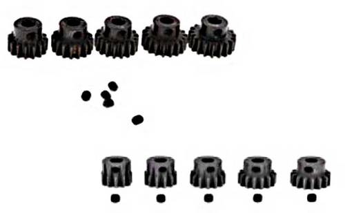 TSP Racing Motorritzel Modul-Typ: 1.0 Bohrungs-Ø: 5mm Anzahl Zähne: 12