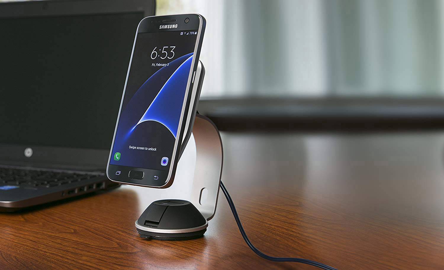 Scosche Induktions-Ladegerät 2000 mA MagicMount Pro Home MPQ2OH-XTSP5 Ausgänge Induktionslade-Stan