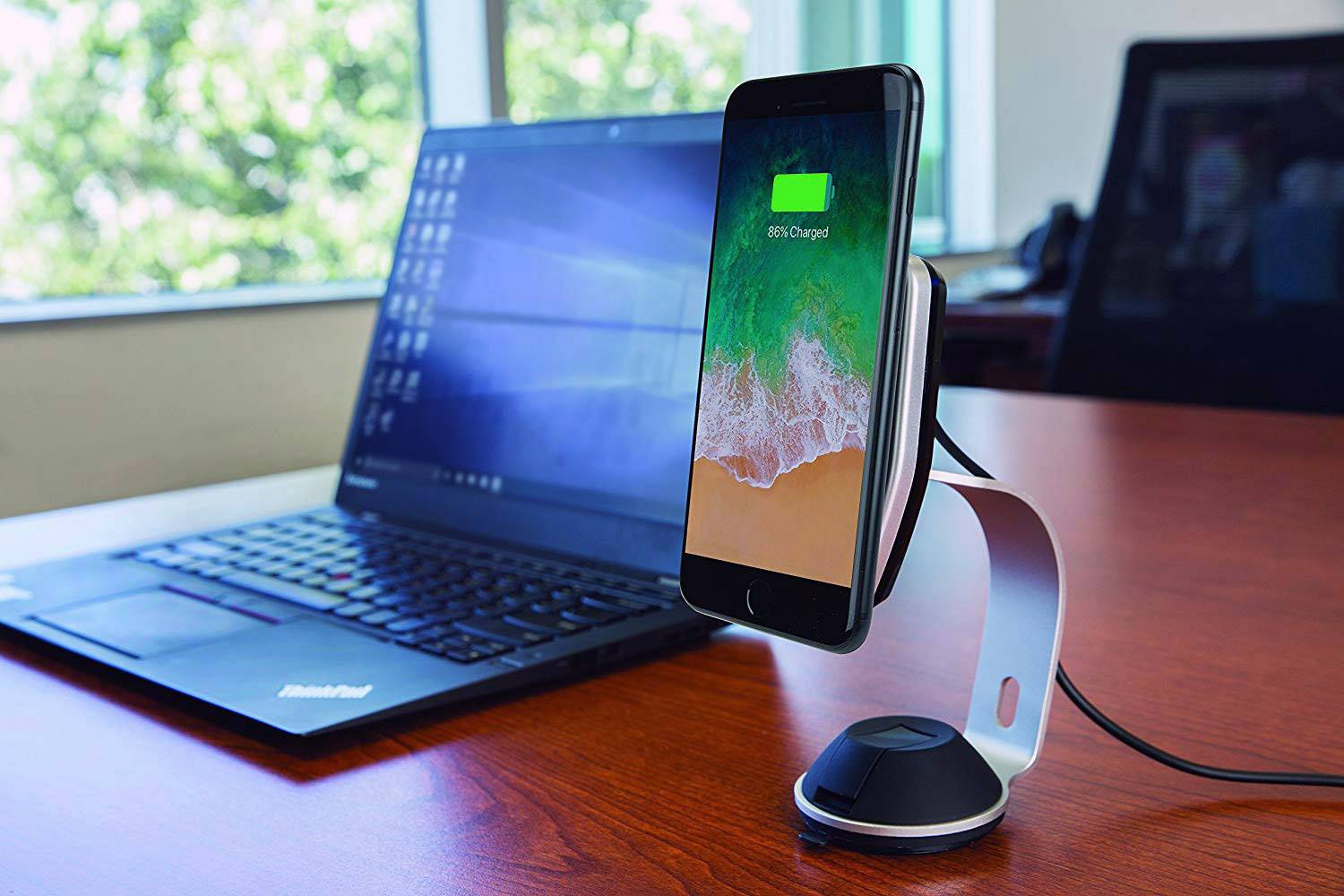 Scosche Induktions-Ladegerät 2000 mA MagicMount Pro Home MPQ2OH-XTSP5 Ausgänge Induktionslade-Stan