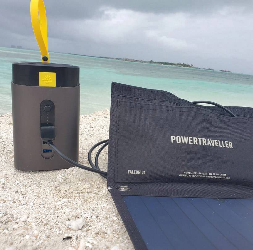 Power Traveller Condor 100 Powerbank 27000 mAh Quick Charge 3.0, Power Delivery Li-Ion USB-A, USB-C® Anthrazit Outdoor