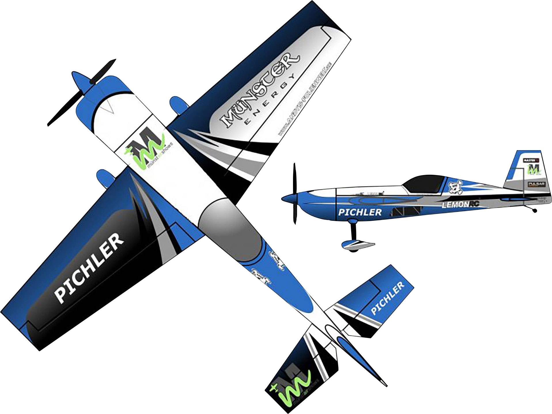 Pichler Modellbau Extra 330 Münster Energy Blau RC Motorflugmodell Bausatz 840mm