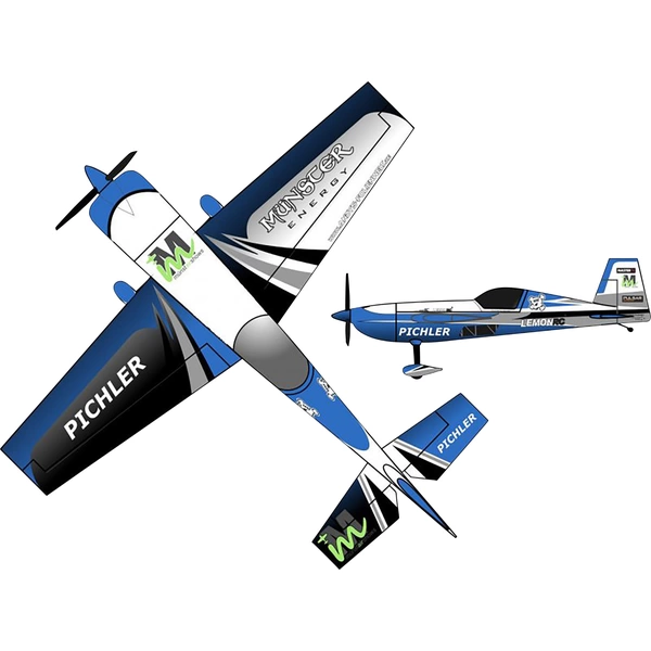 Pichler Modellbau Extra 330 Münster Energy Combo Blau RC Motorflugmodell Bausatz 840mm Pichler Modellbau Extra 330 Münster Energy Combo Blau RC Motorflugmodell Bausatz 840mm