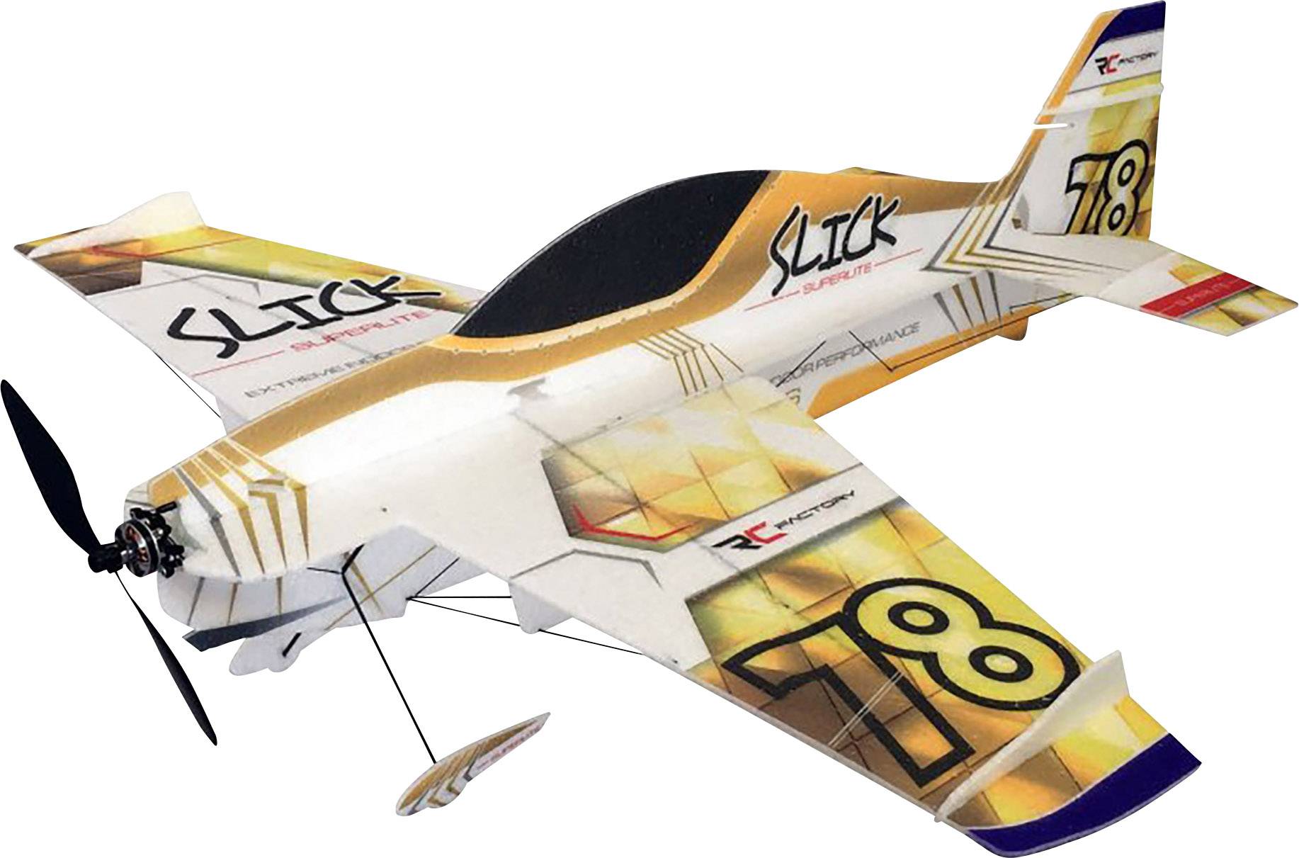 Pichler Modellbau Slick Superlite (Gold) RC Indoor-, Microflugmodell Bausatz 830mm